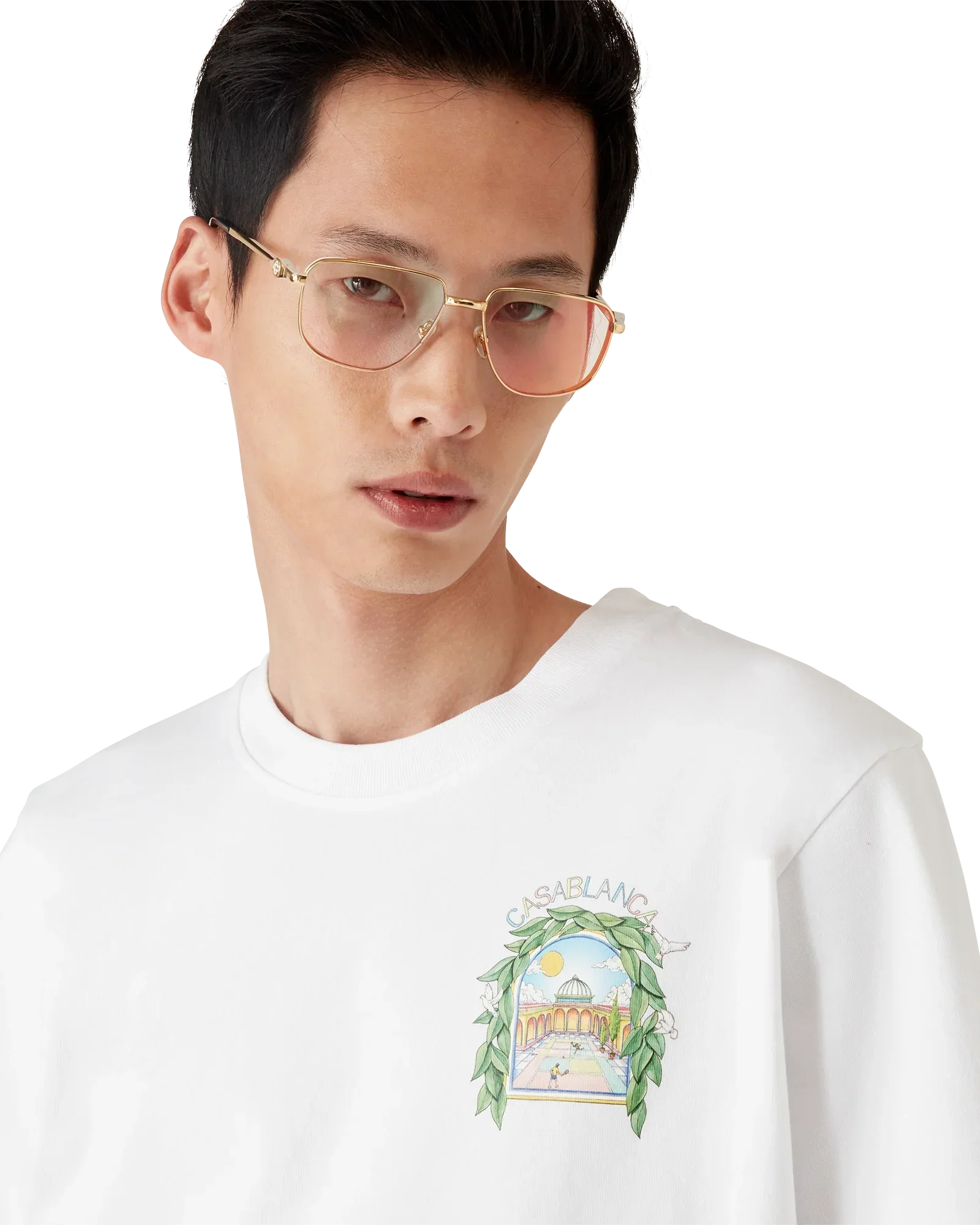 L'Arche De Tennis Short Sleeve T-Shirt | Casablanca Paris | Image 5