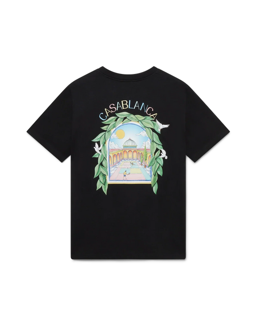 L'Arche De Tennis Short Sleeve T-Shirt | Casablanca Paris | Image 1