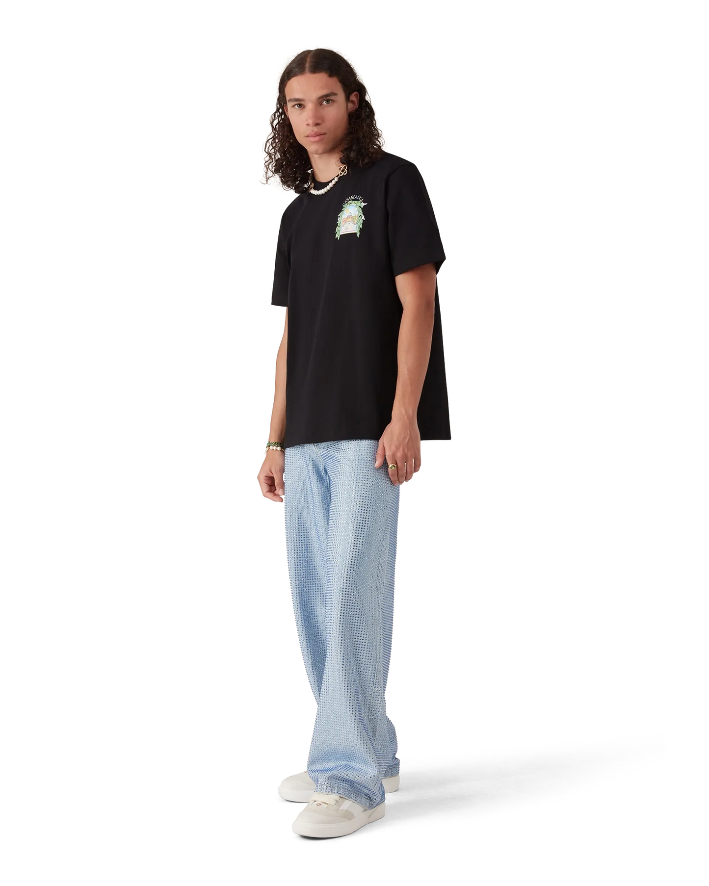 L'Arche De Tennis Short Sleeve T-Shirt | Casablanca Paris | Image 2