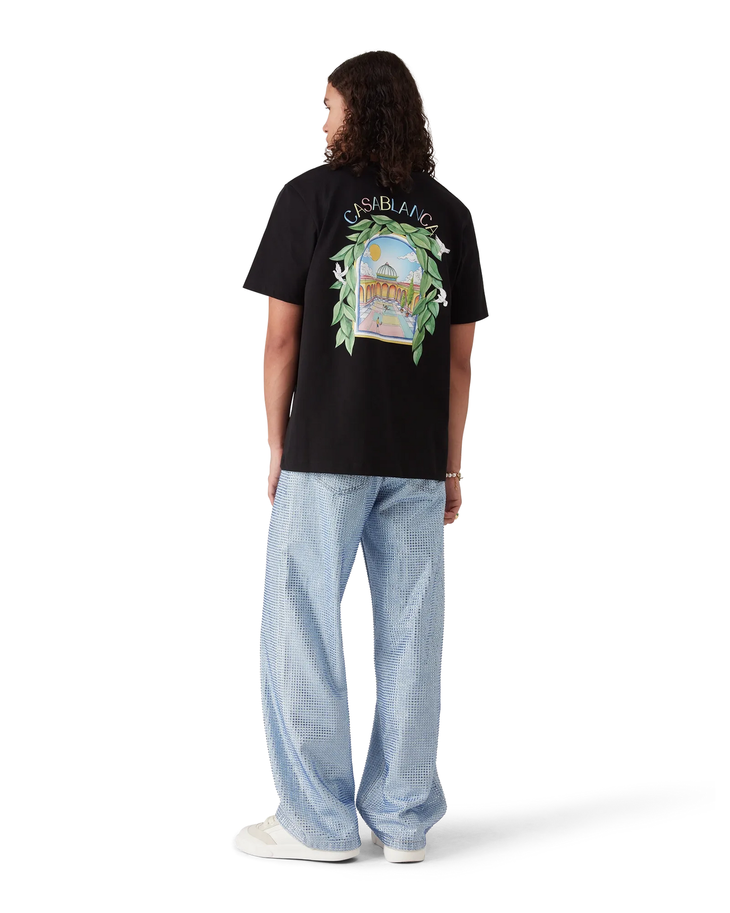 L'Arche De Tennis Short Sleeve T-Shirt | Casablanca Paris | Image 3