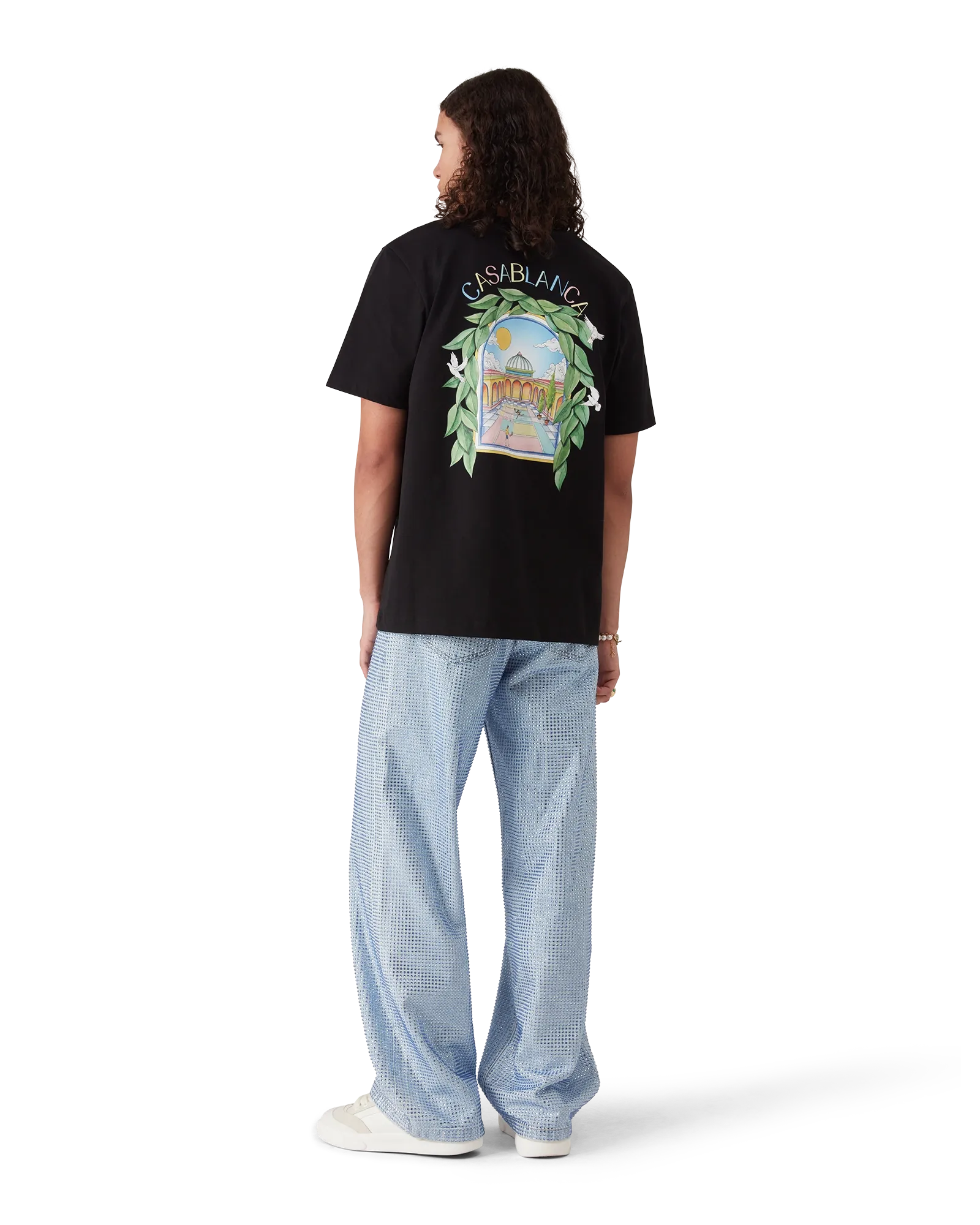 L'Arche De Tennis Short Sleeve T-Shirt | Casablanca Paris | Image 3