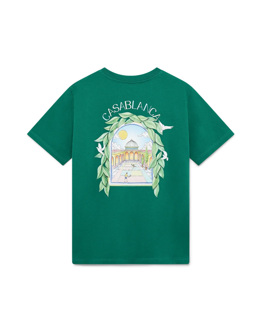 L'Arche De Tennis Short Sleeve T-Shirt | Casablanca Paris | Image 1