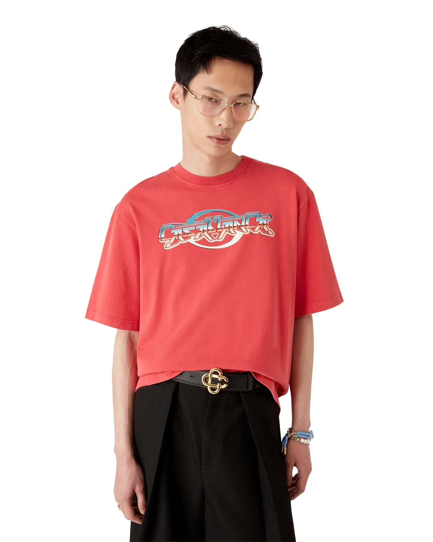 Chrome Short Sleeve T-Shirt | Casablanca Paris | Image 4