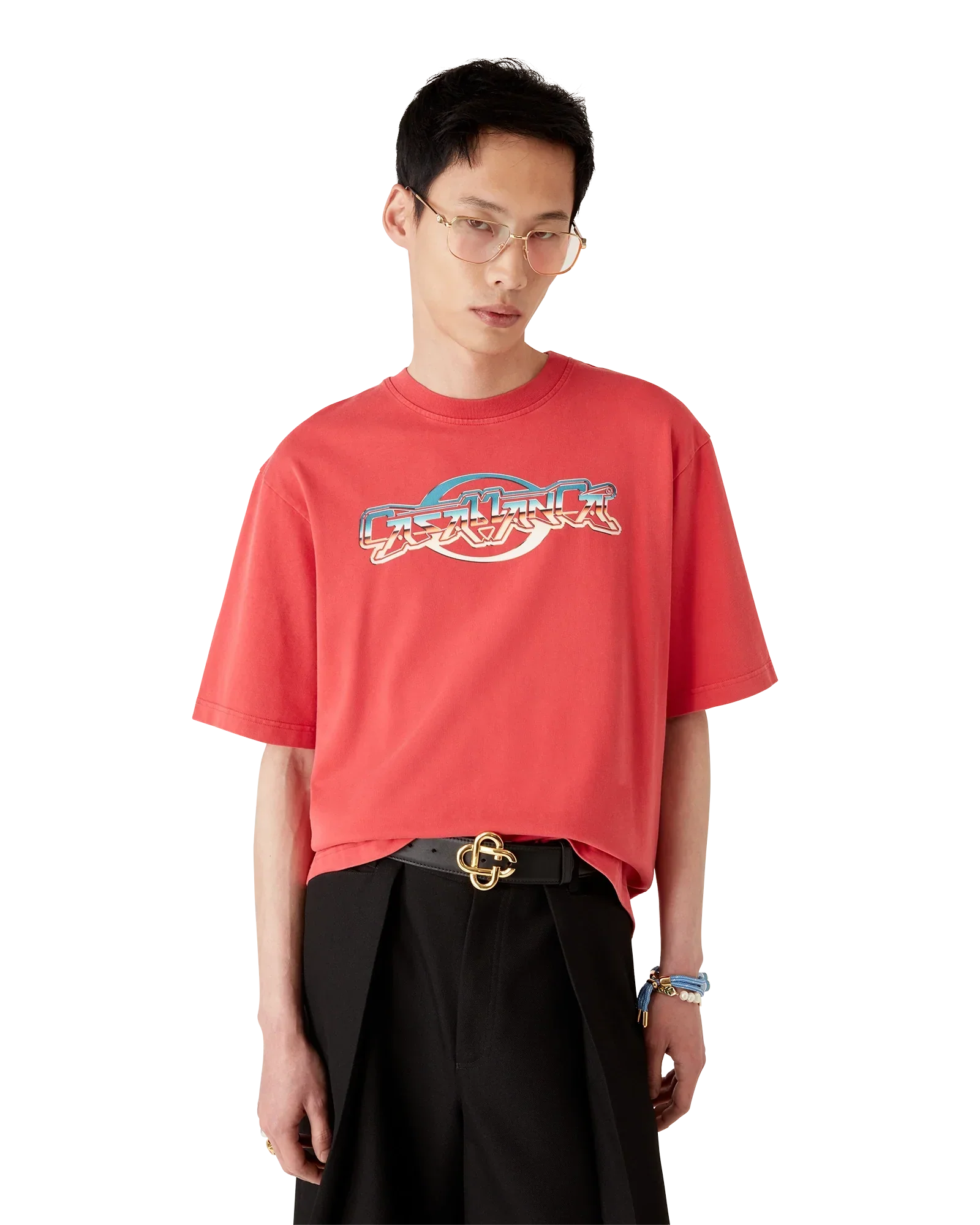 Chrome Short Sleeve T-Shirt | Casablanca Paris | Image 4