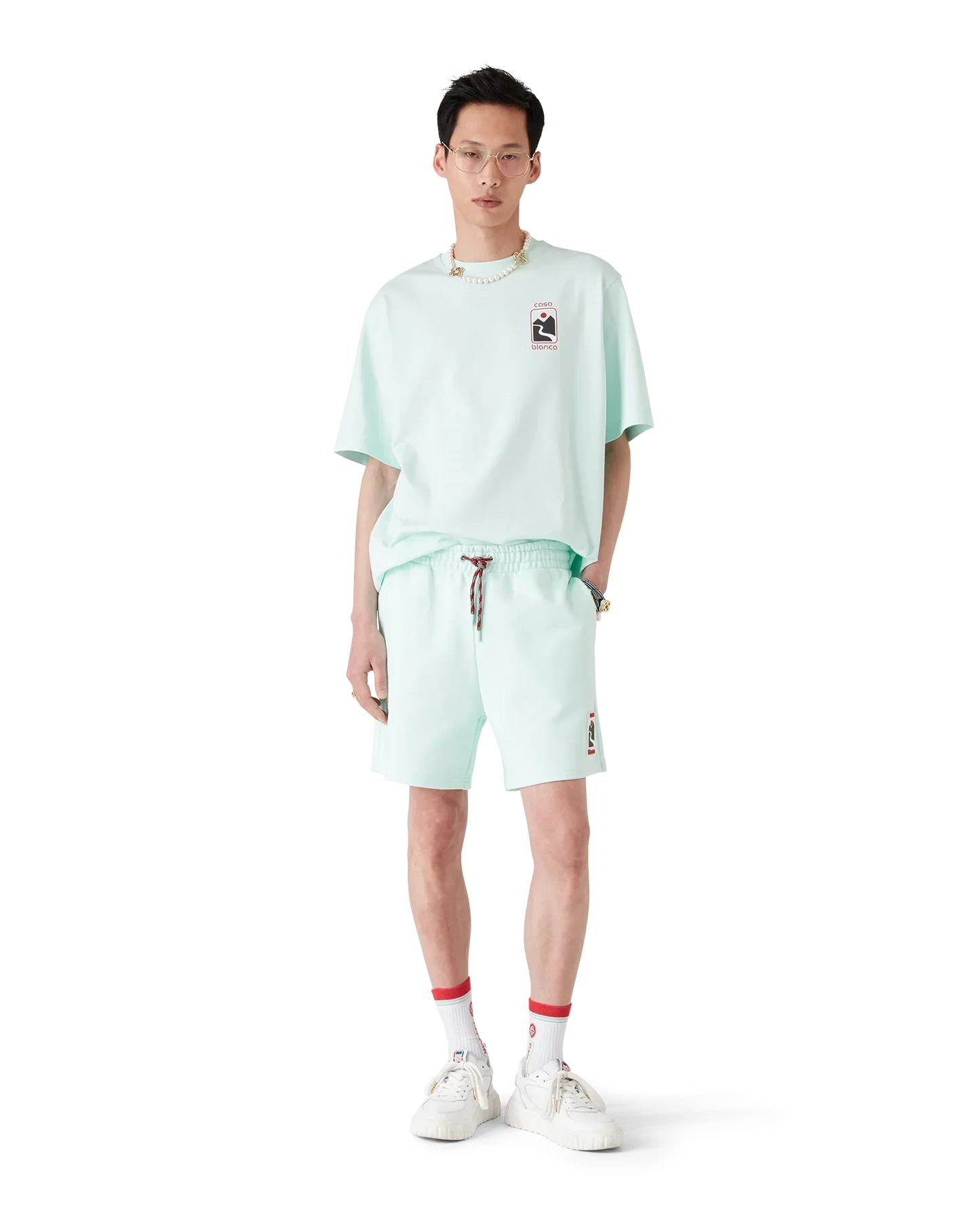 Sunset Valley Short Sleeve T-Shirt | Casablanca Paris | Image 2