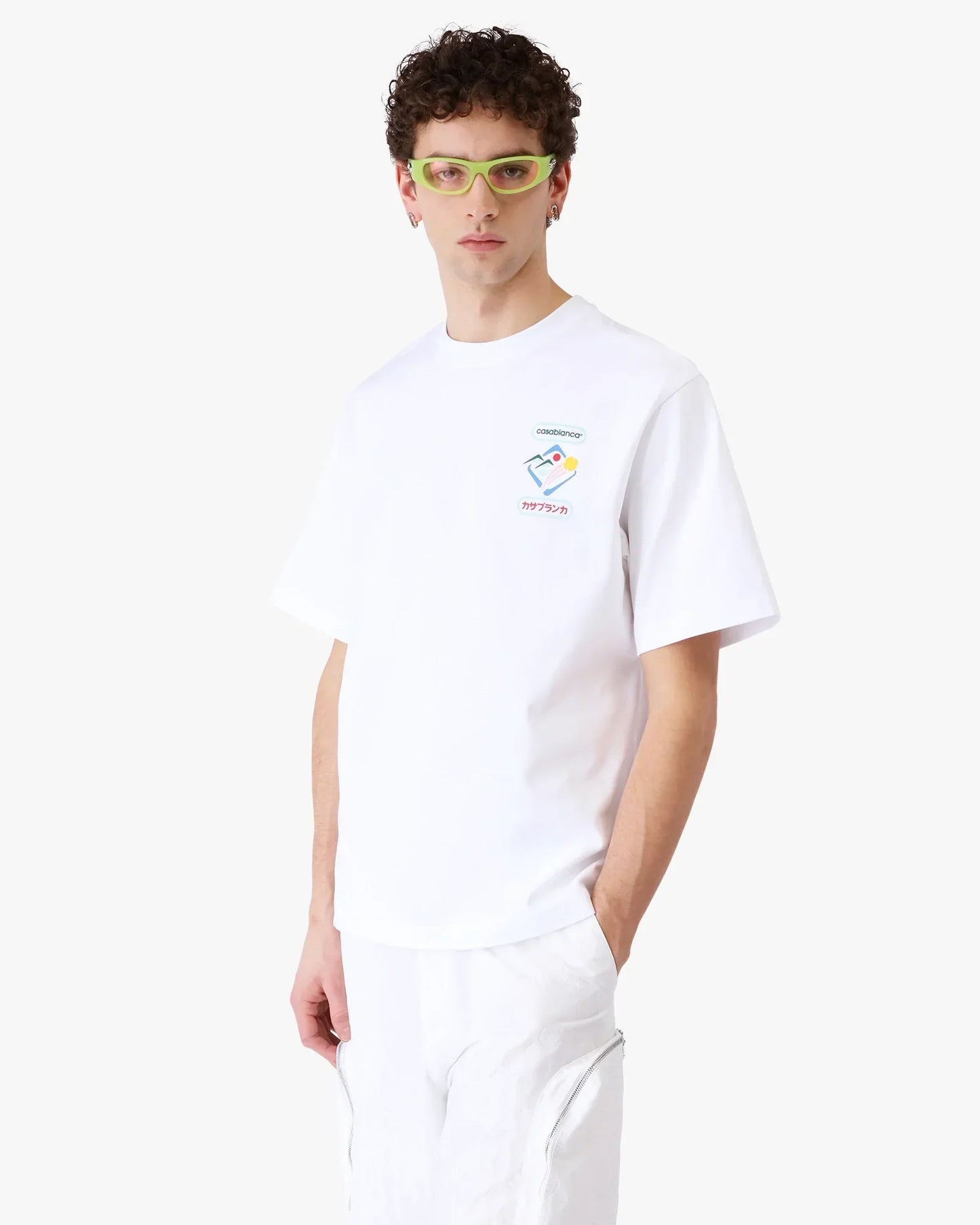 Montagne Sportif Short Sleeve T-Shirt | Casablanca Paris | Image 4