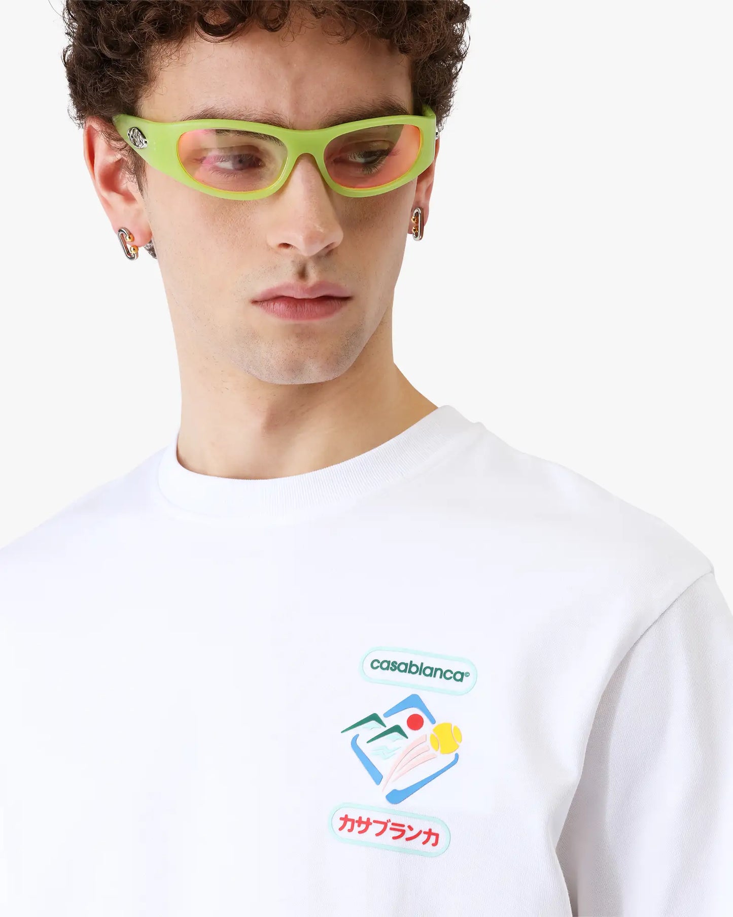 Montagne Sportif Short Sleeve T-Shirt | Casablanca Paris | Image 5