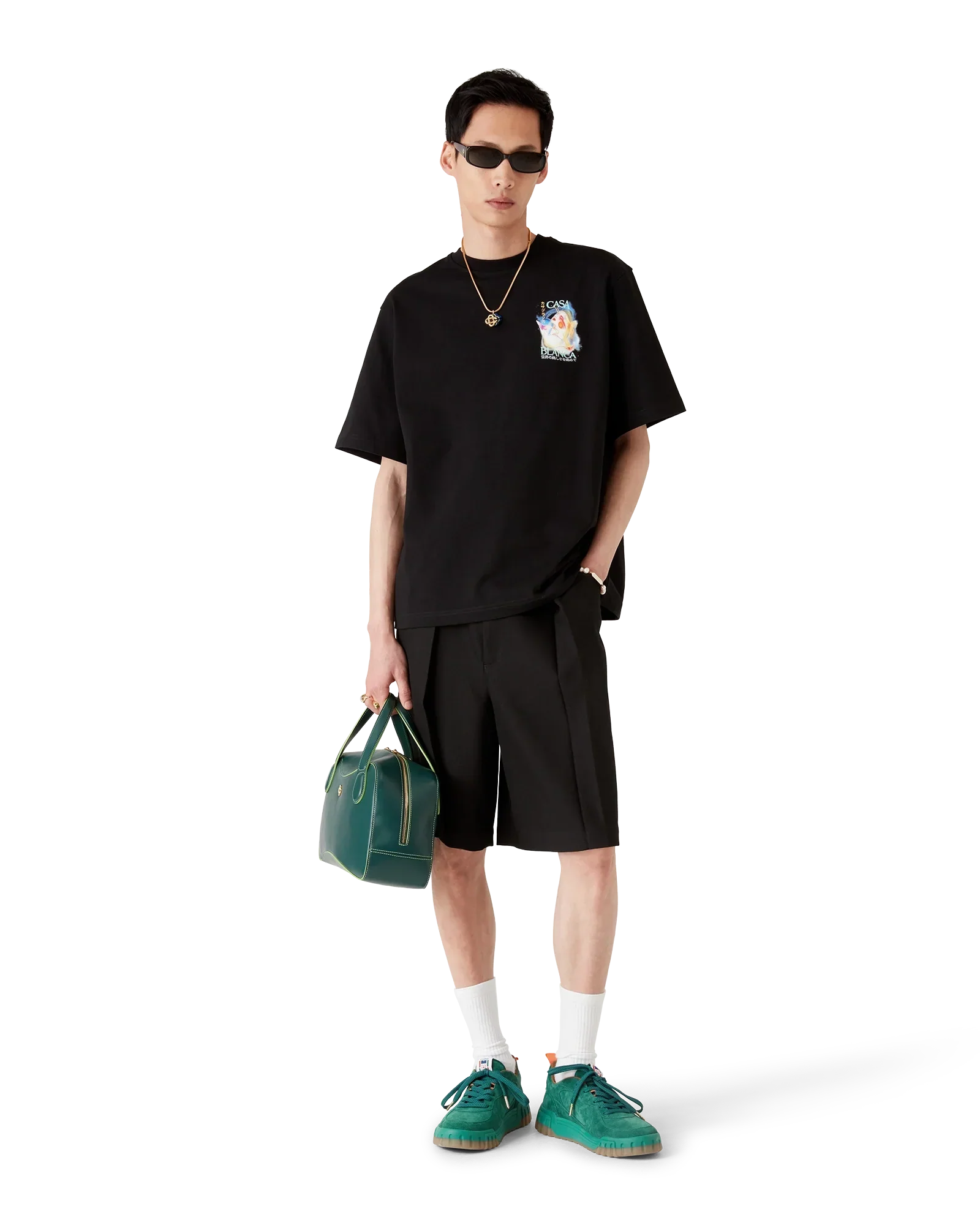 Galactic Connection Short Sleeve T-Shirt | Casablanca Paris | Image 2