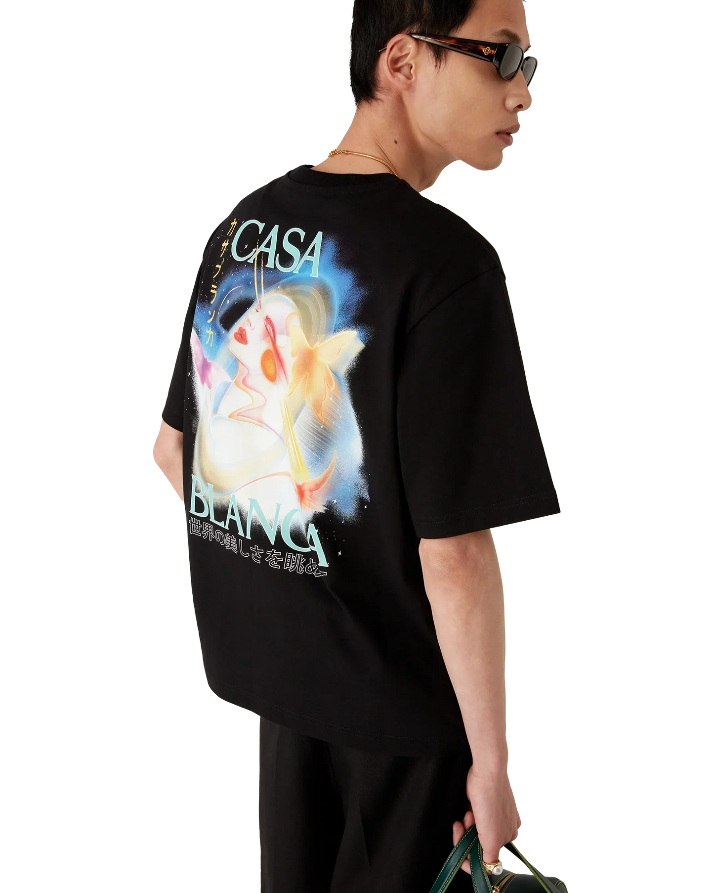 Galactic Connection Short Sleeve T-Shirt | Casablanca Paris | Image 4
