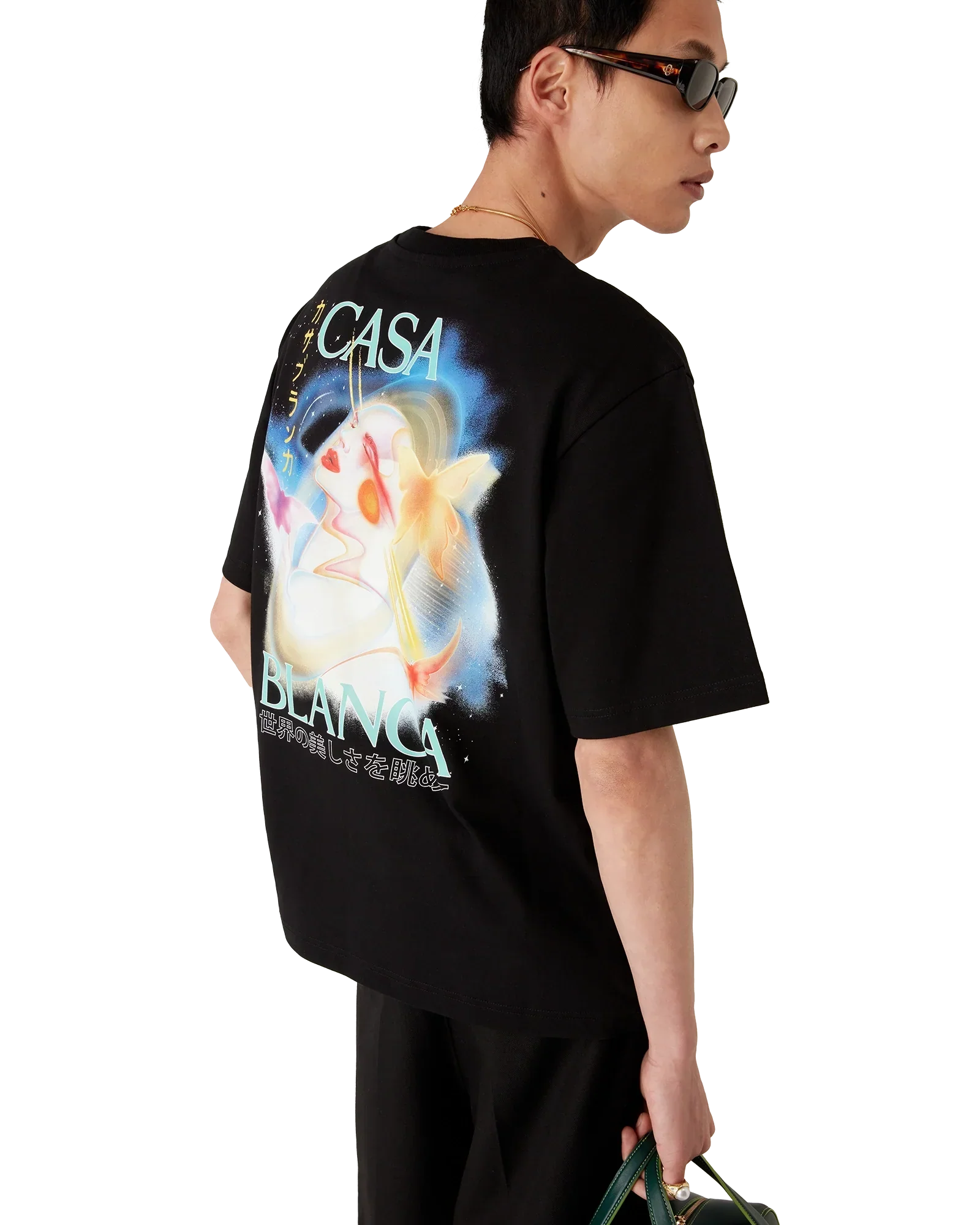 Galactic Connection Short Sleeve T-Shirt | Casablanca Paris | Image 4