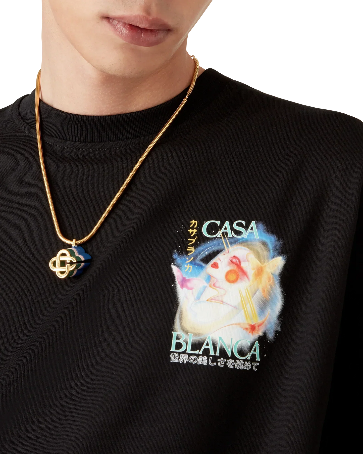 Galactic Connection Short Sleeve T-Shirt | Casablanca Paris | Image 5