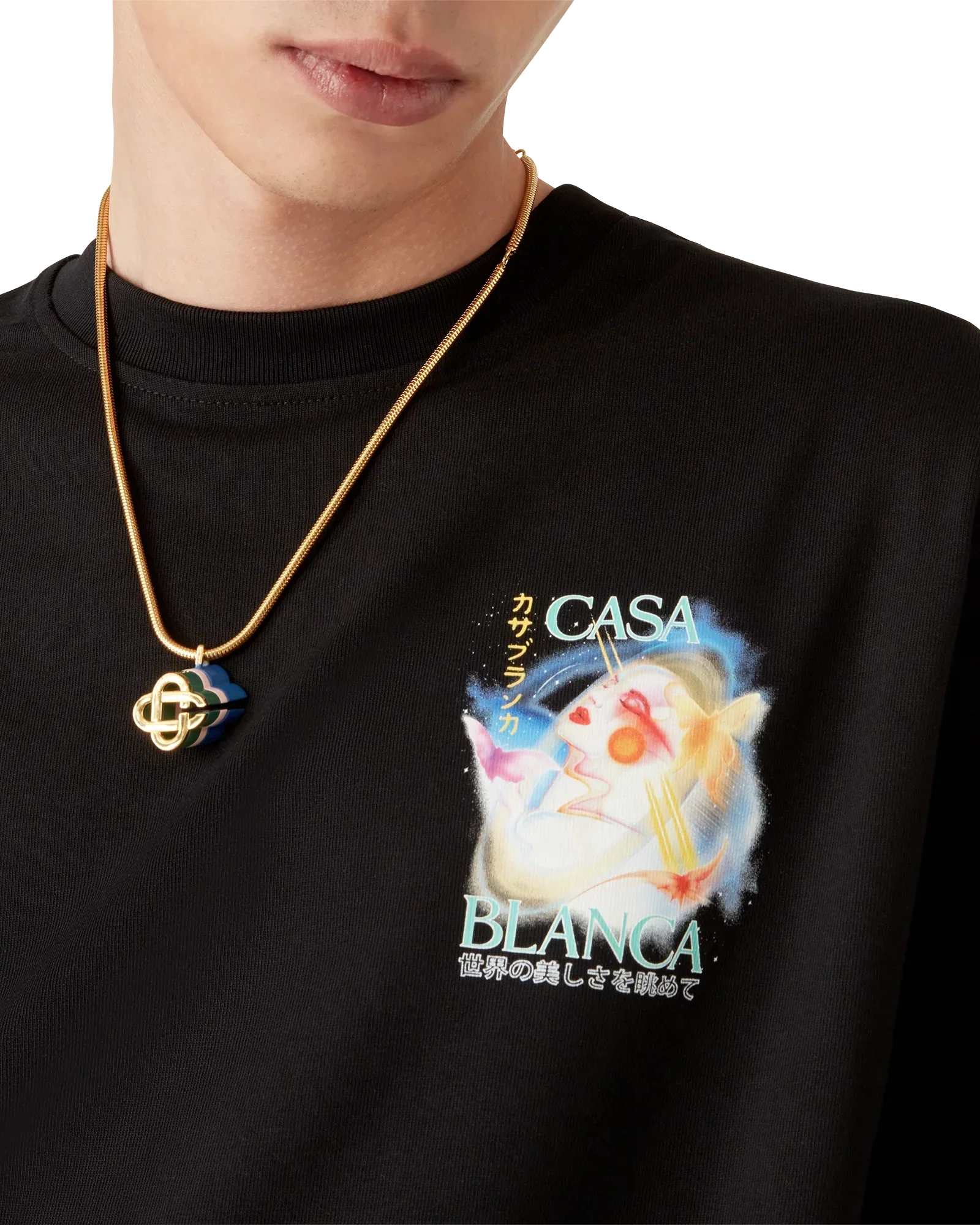 Galactic Connection Short Sleeve T-Shirt | Casablanca Paris | Image 5