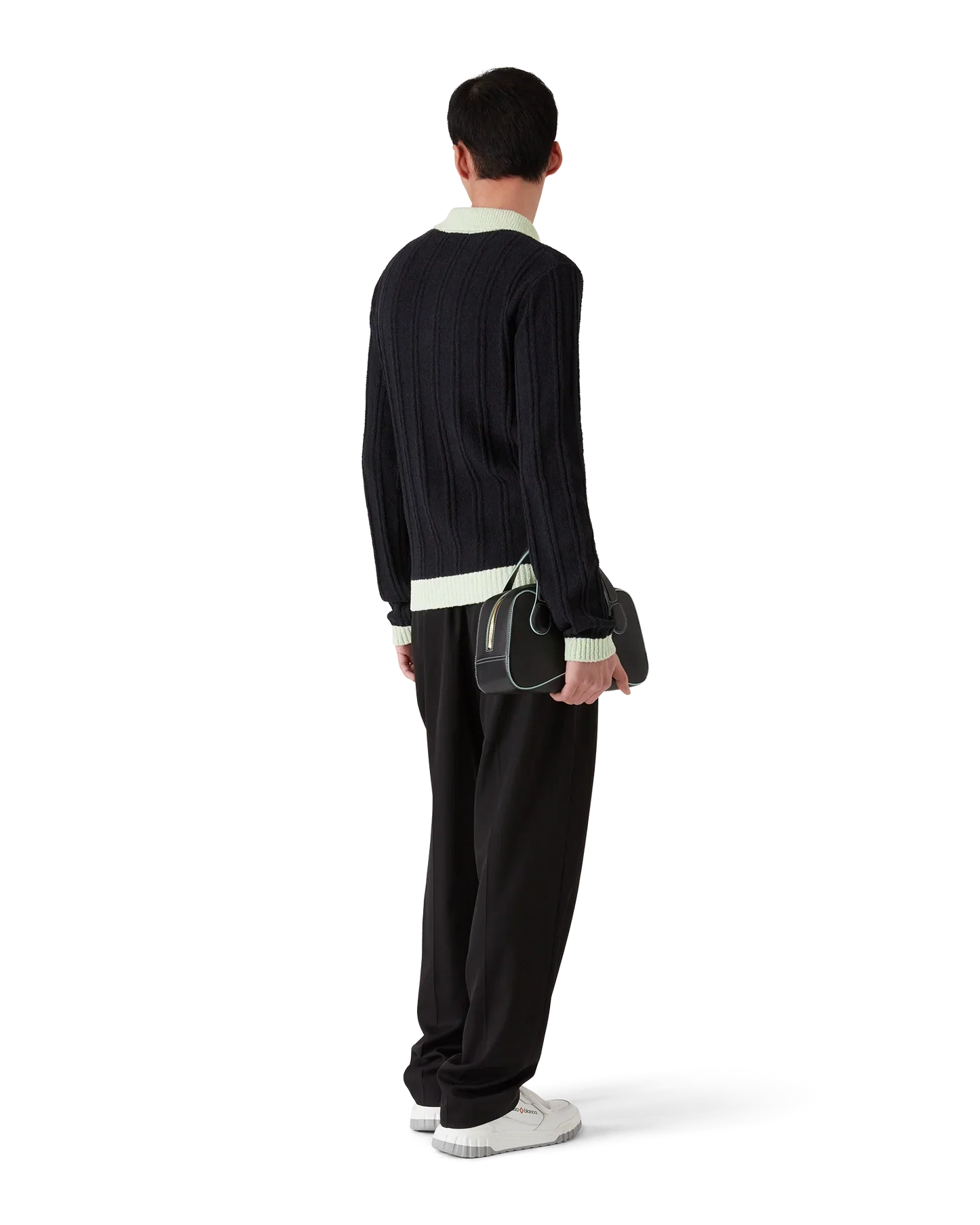 Boucle Long Sleeve Polo Shirt | Casablanca Paris | Image 3