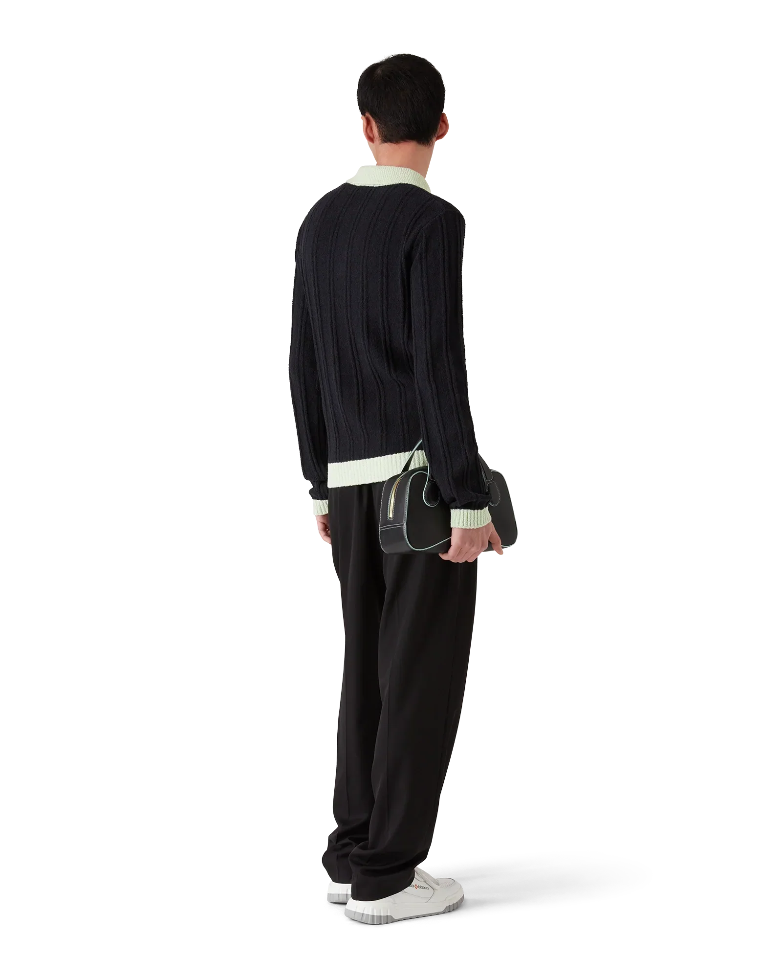 Boucle Long Sleeve Polo Shirt | Casablanca Paris | Image 3