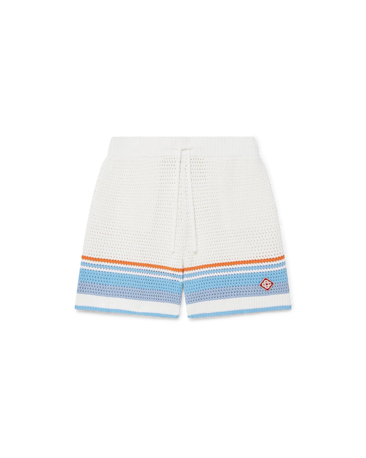 Cotton Tennis Crochet Shorts | Casablanca Paris | Image 1