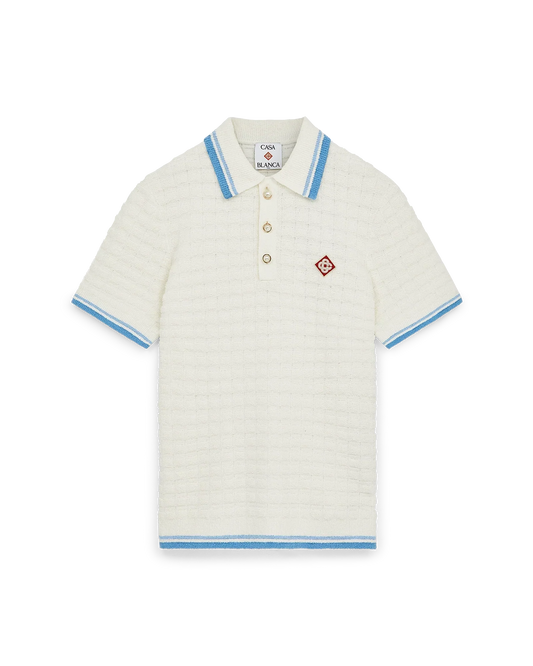 Cotton Boucle Polo Shirt | Casablanca Paris | Image 1