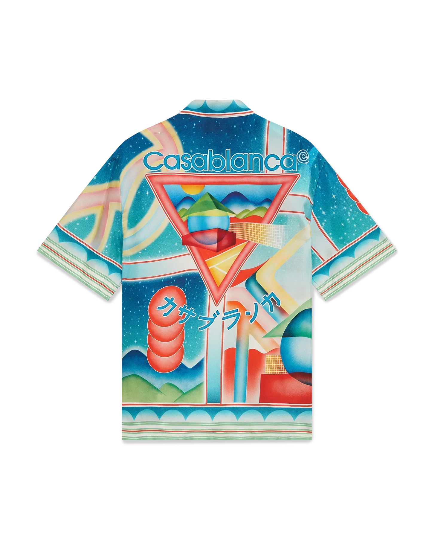 Galaxy Court Short Sleeve Silk Shirt | Casablanca Paris | Image 1