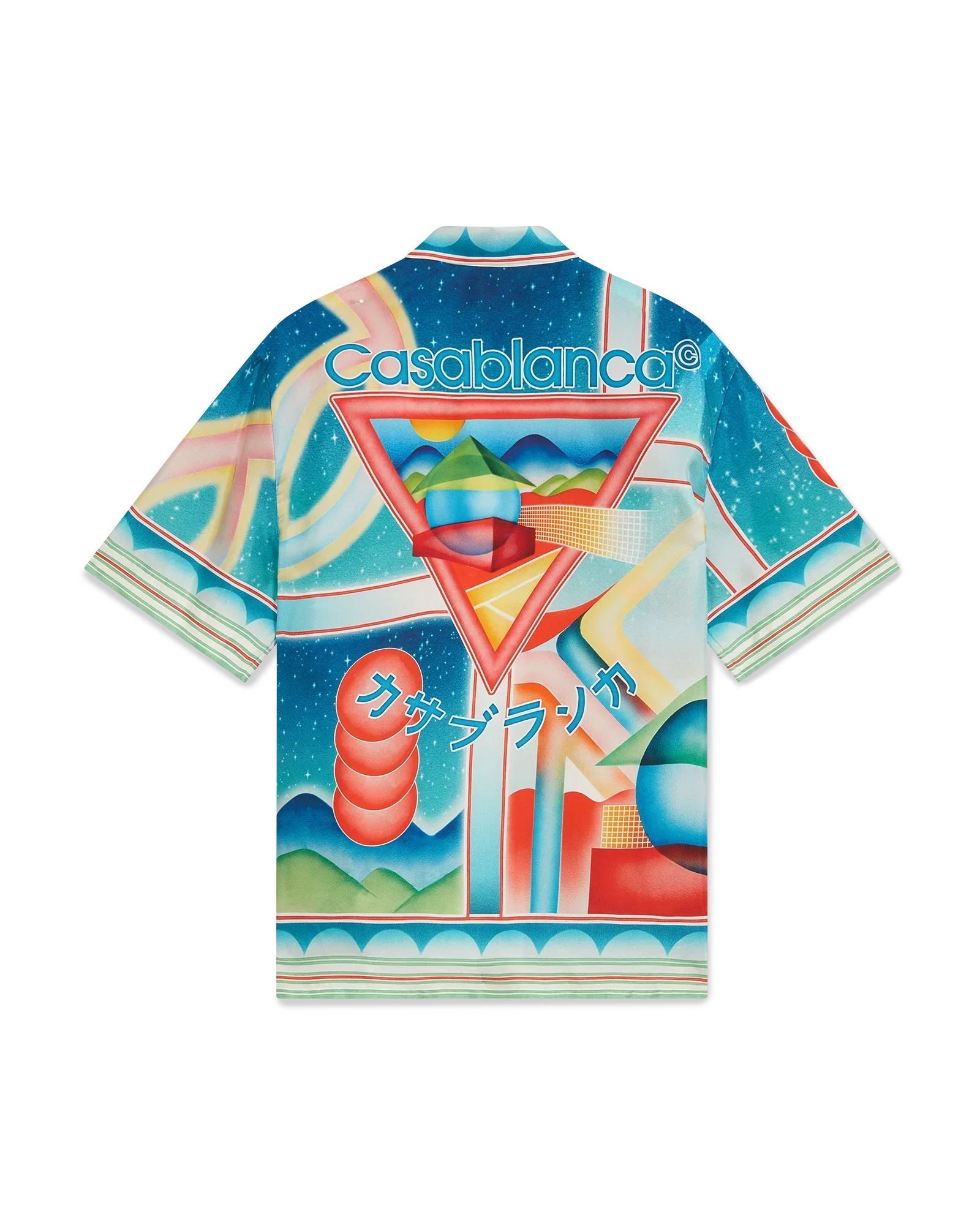 Galaxy Court Short Sleeve Silk Shirt | Casablanca Paris | Image 1