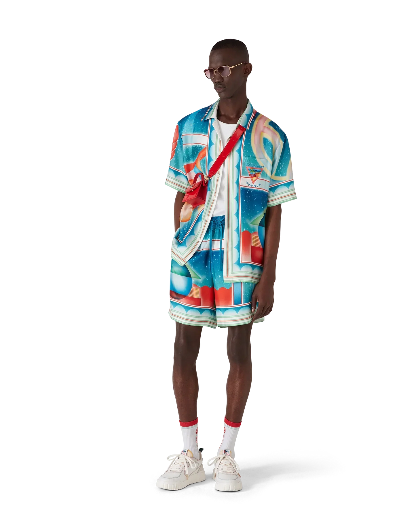 Galaxy Court Short Sleeve Silk Shirt | Casablanca Paris | Image 2