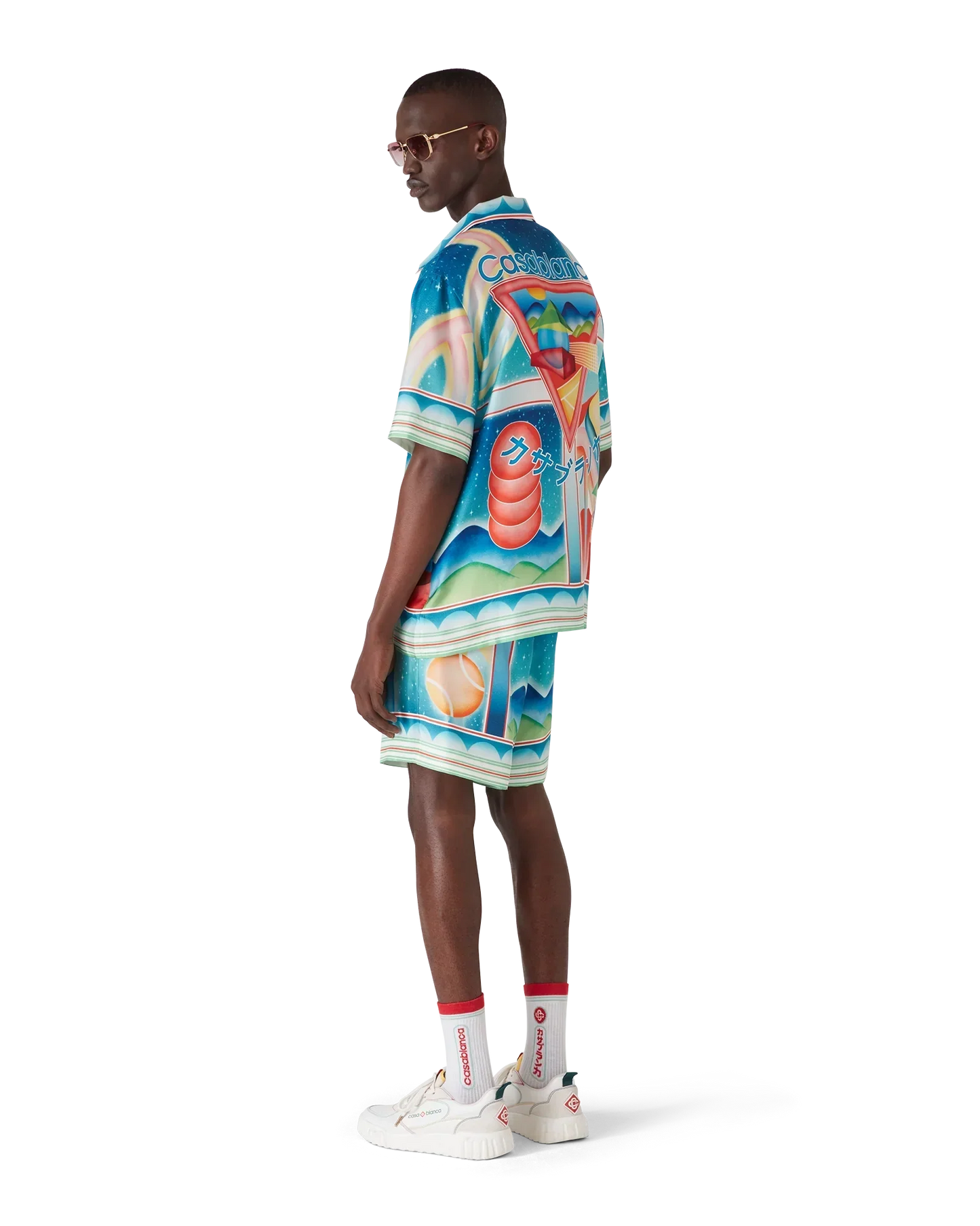 Galaxy Court Short Sleeve Silk Shirt | Casablanca Paris | Image 3