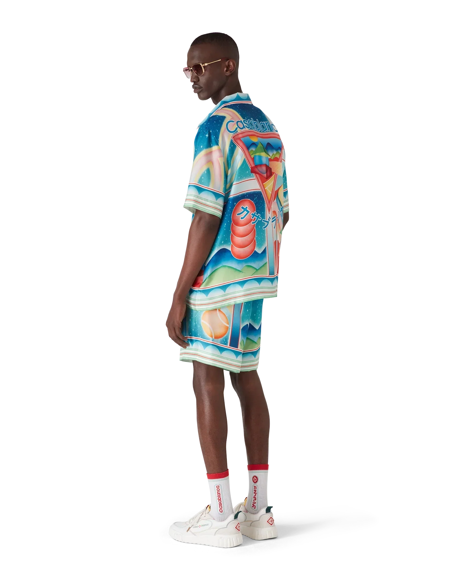 Galaxy Court Short Sleeve Silk Shirt | Casablanca Paris | Image 3