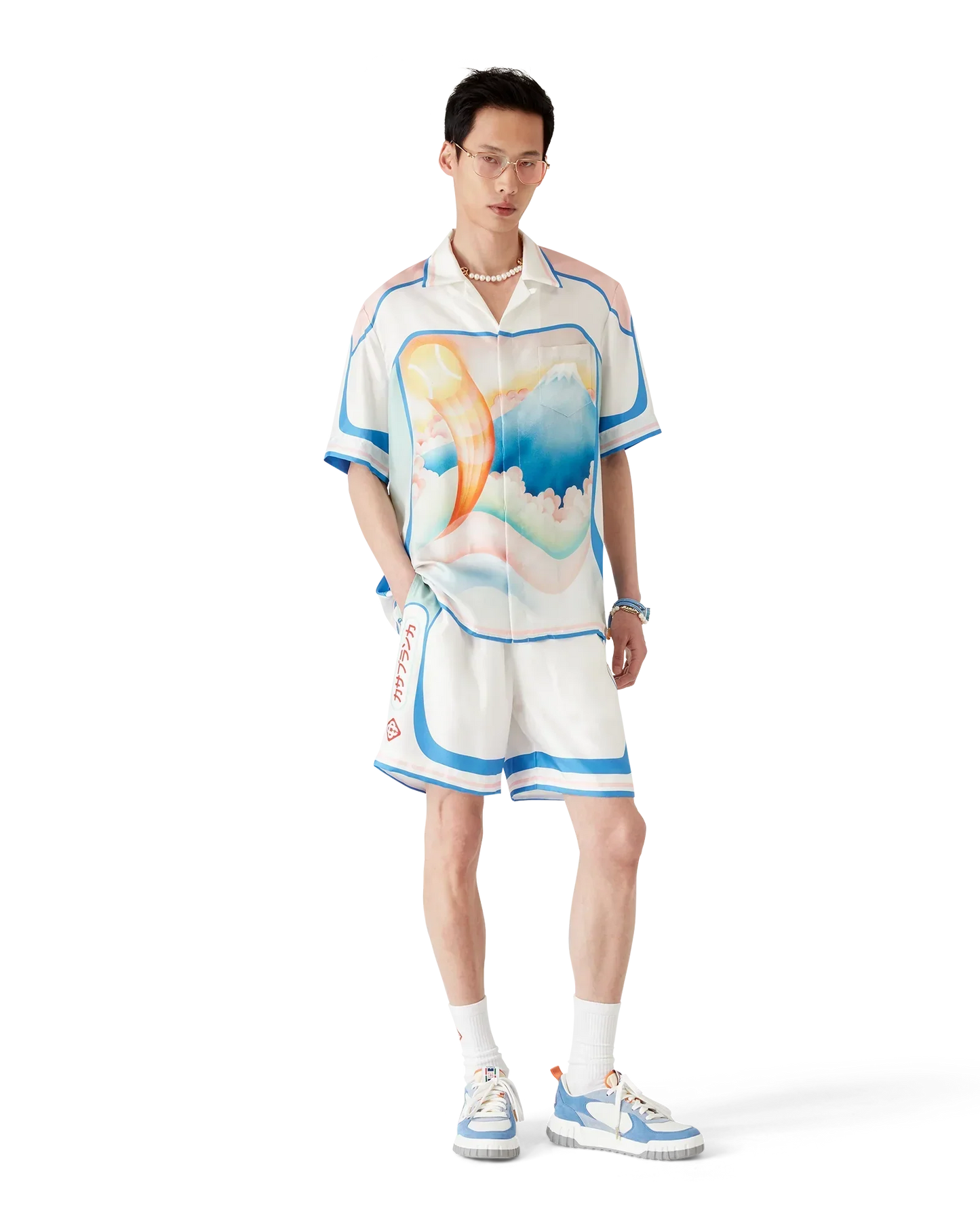 Fuji Dream Short Sleeve Silk Shirt | Casablanca Paris | Image 2