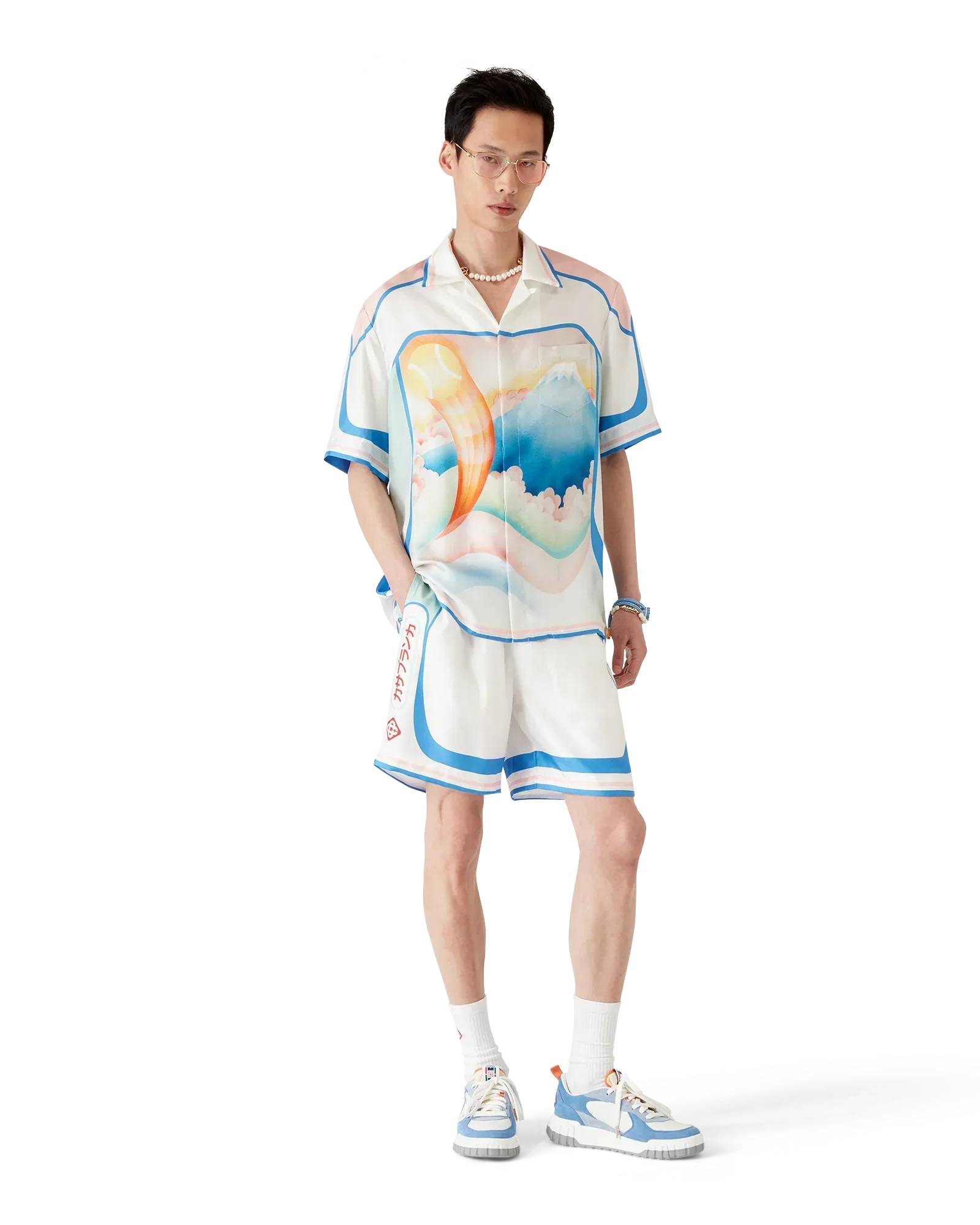 Fuji Dream Short Sleeve Silk Shirt | Casablanca Paris | Image 2
