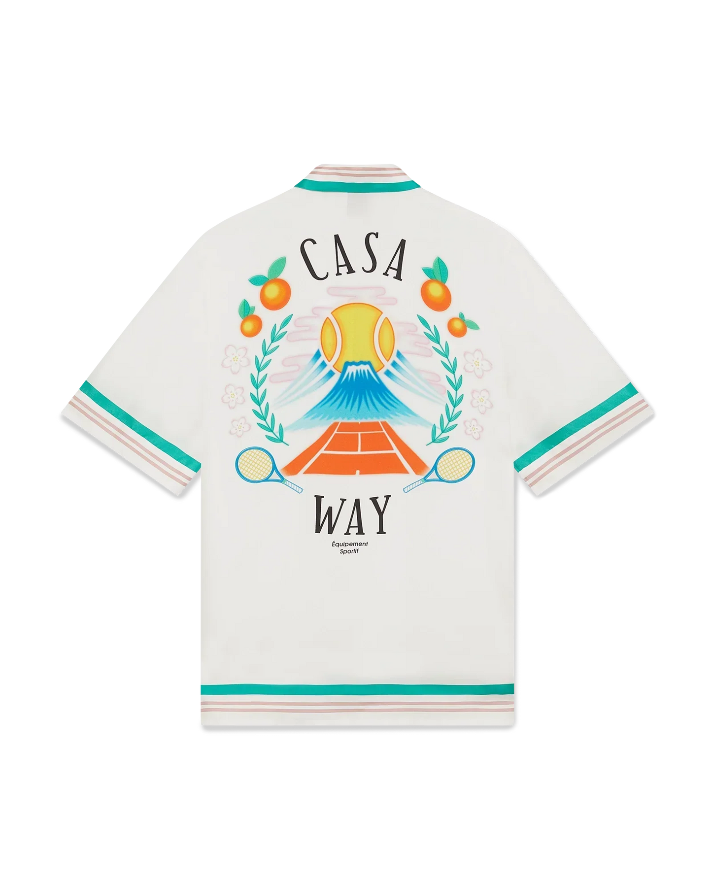 Casa Way Short Sleeve Silk Shirt | Casablanca Paris | Image 1
