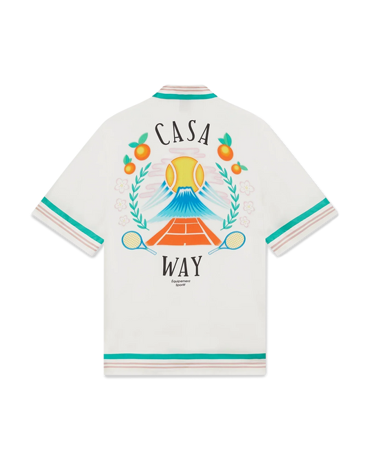Casa Way Short Sleeve Silk Shirt | Casablanca Paris | Image 1