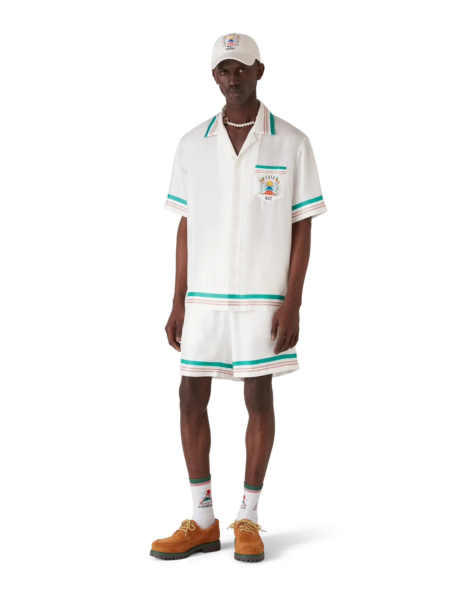 Casa Way Short Sleeve Silk Shirt | Casablanca Paris | Image 2