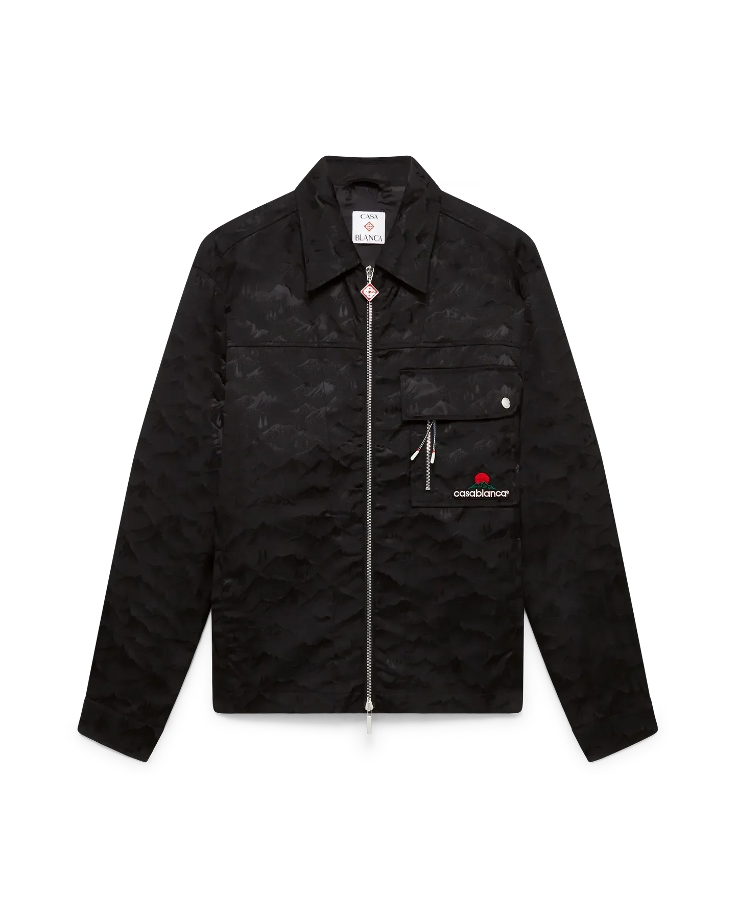 Nylon Mountain Short Sleeve Camo Zip Shirt | Casablanca Paris | Image 1