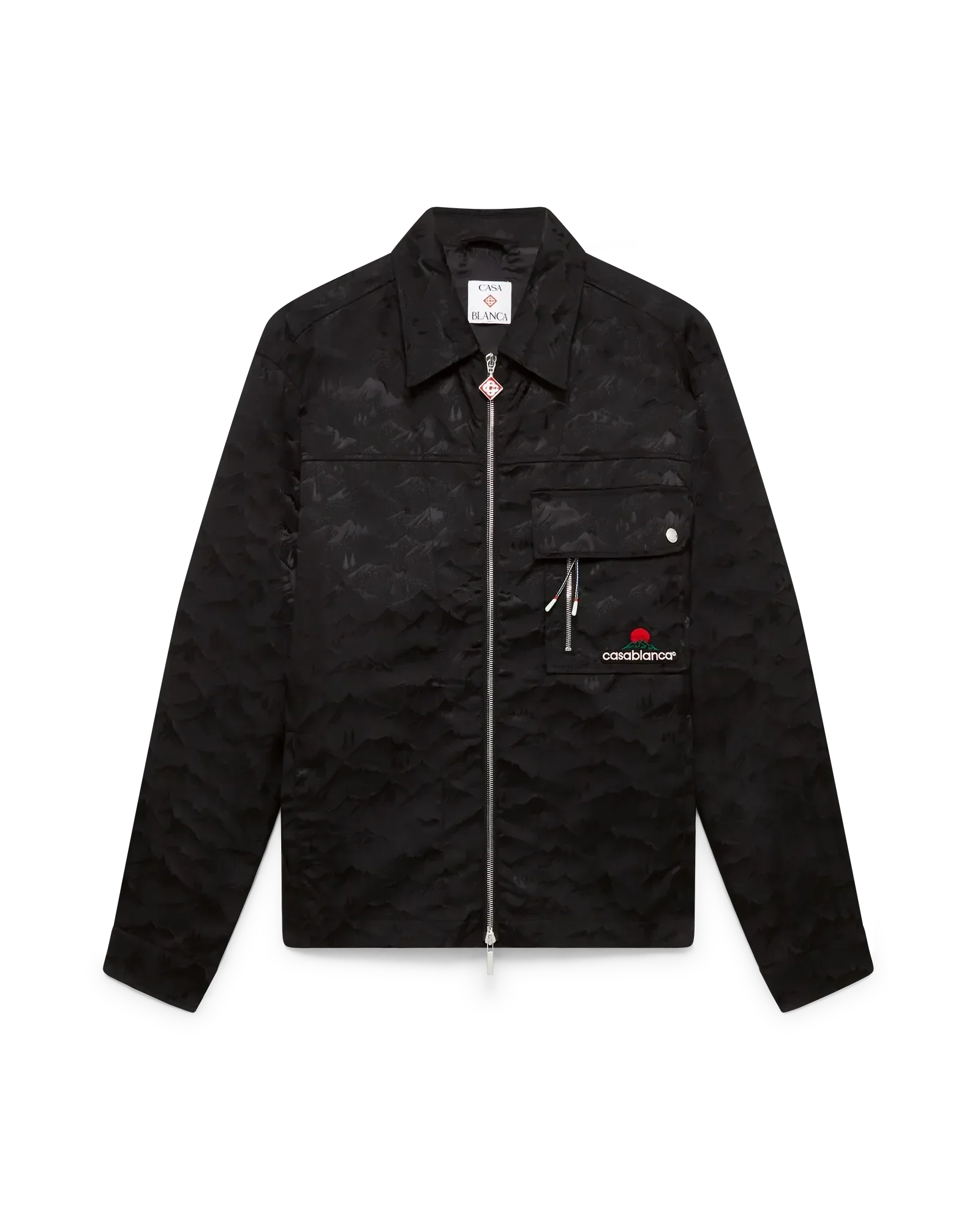 Nylon Mountain Short Sleeve Camo Zip Shirt | Casablanca Paris | Image 1