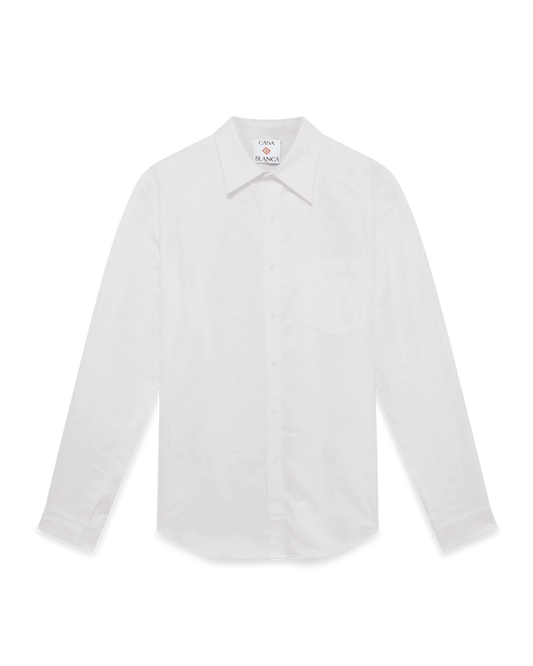 Cotton Monogram Jacquard Oxford Shirt | Casablanca Paris | Image 1