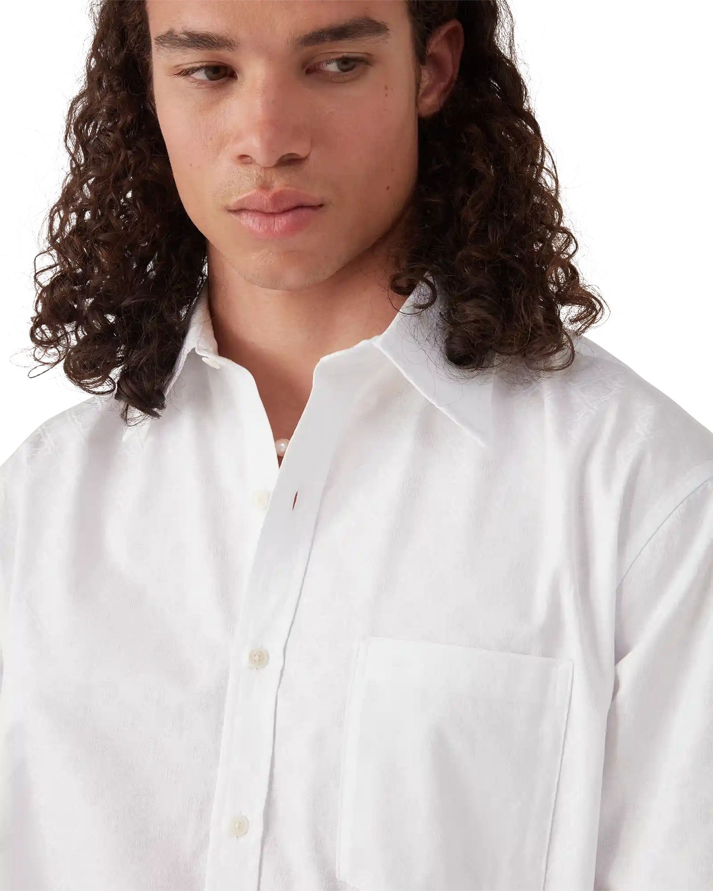 Cotton Monogram Jacquard Oxford Shirt | Casablanca Paris | Image 5