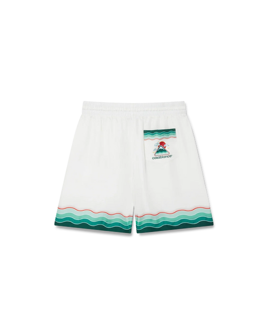 Montagne Ondulee Silk Shorts | Casablanca Paris | Image 1