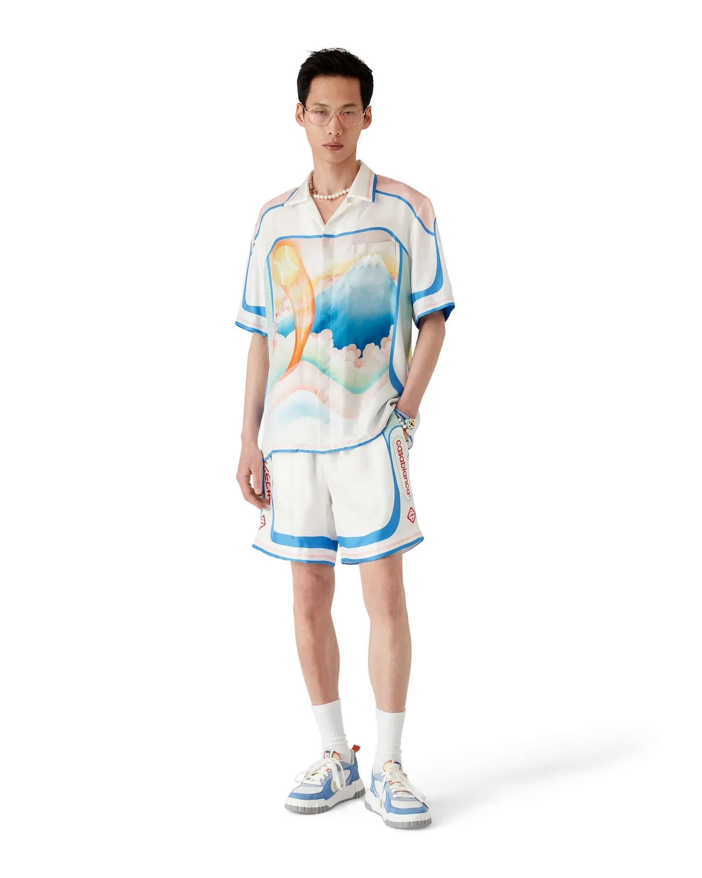 Fuji Dream Silk Shorts | Casablanca Paris | Image 2