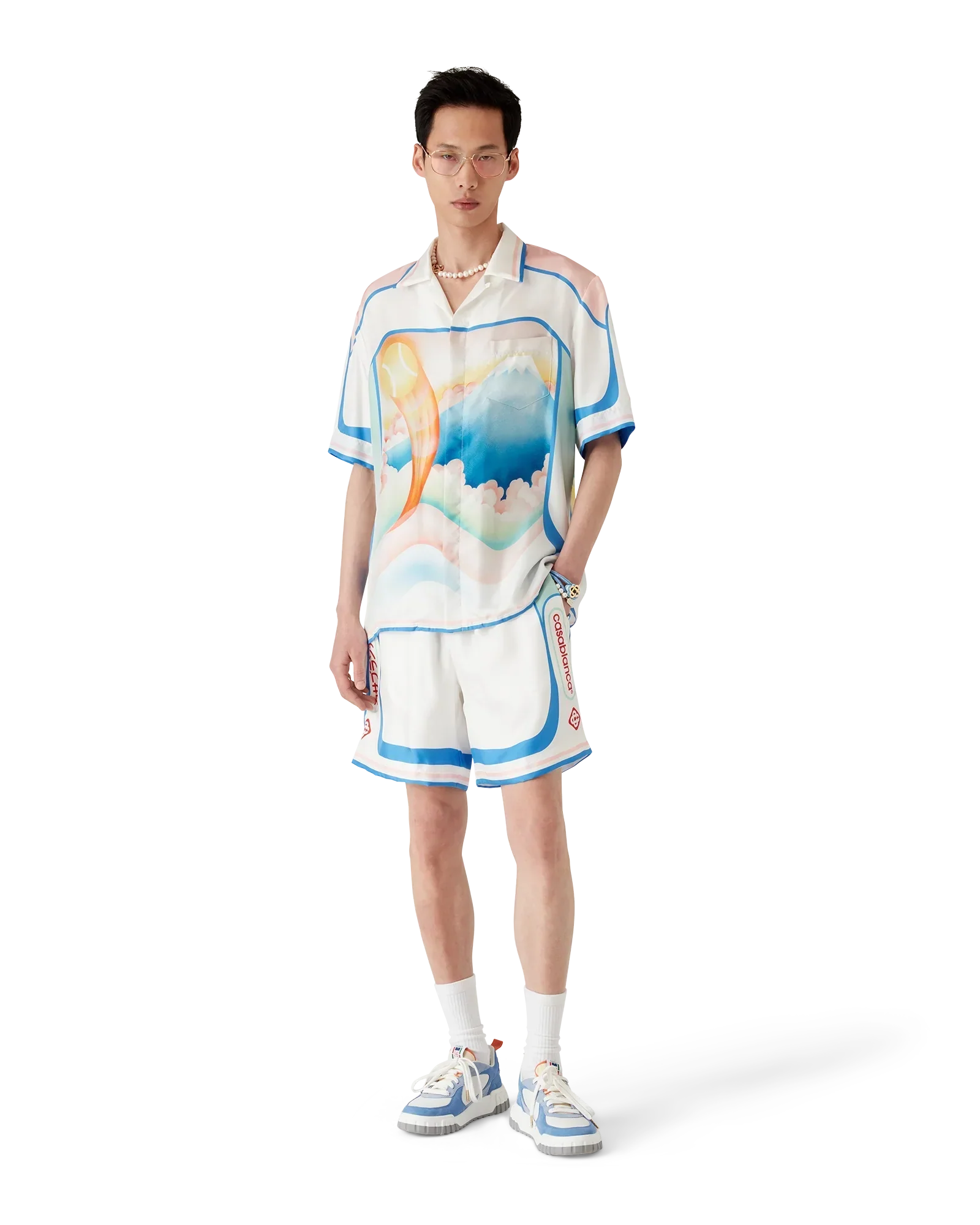 Fuji Dream Silk Shorts | Casablanca Paris | Image 2