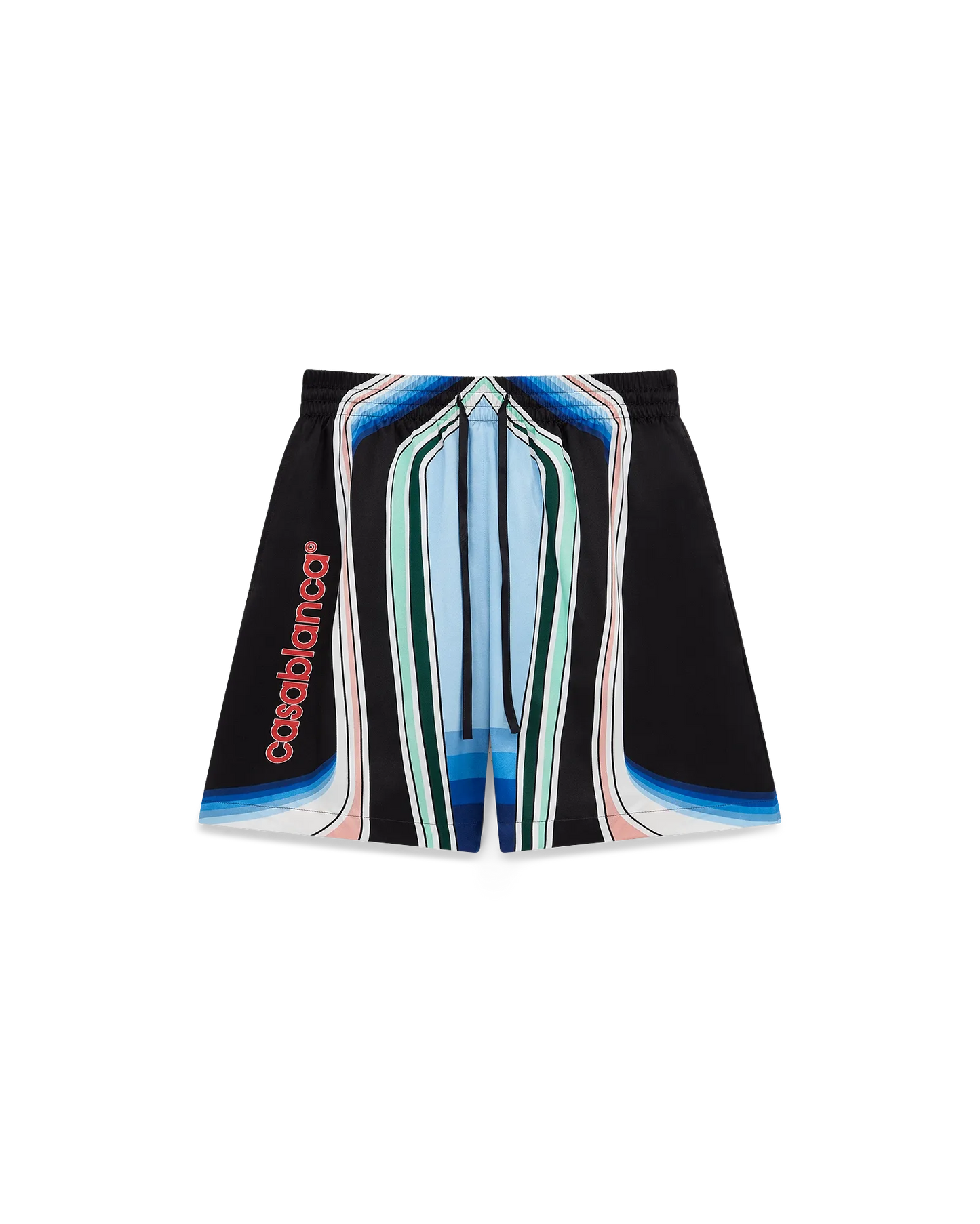 Graphic Mountain Silk Shorts | Casablanca Paris | Image 1