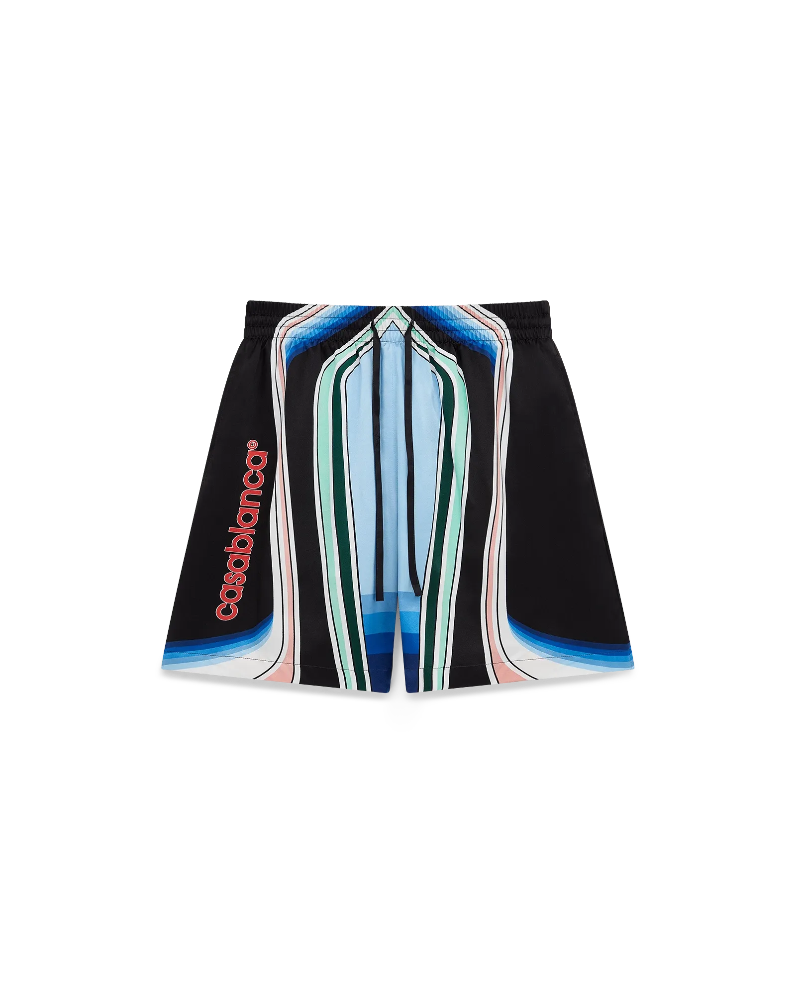 Graphic Mountain Silk Shorts | Casablanca Paris | Image 1
