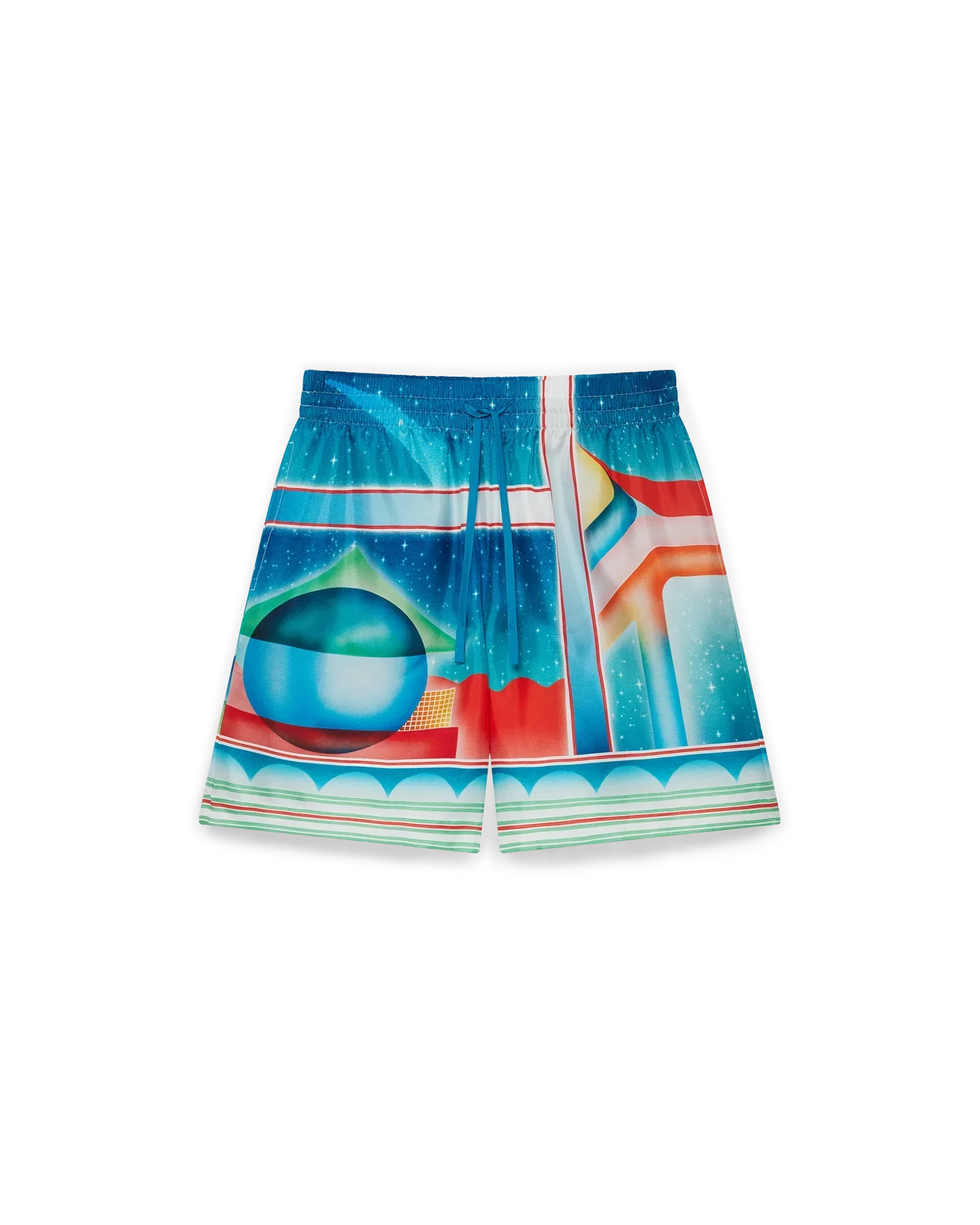 Galaxy Court Silk Shorts | Casablanca Paris | Image 1