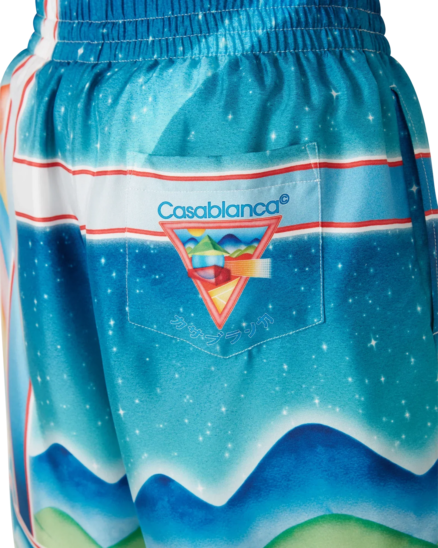 Galaxy Court Silk Shorts | Casablanca Paris | Image 5