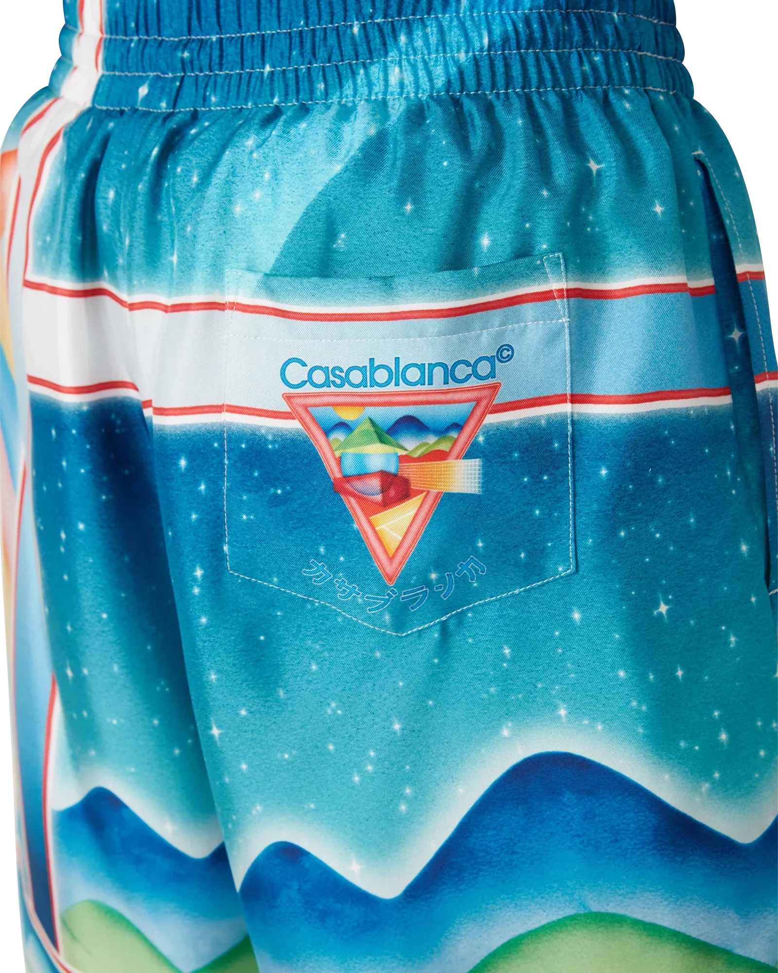 Galaxy Court Silk Shorts | Casablanca Paris | Image 5