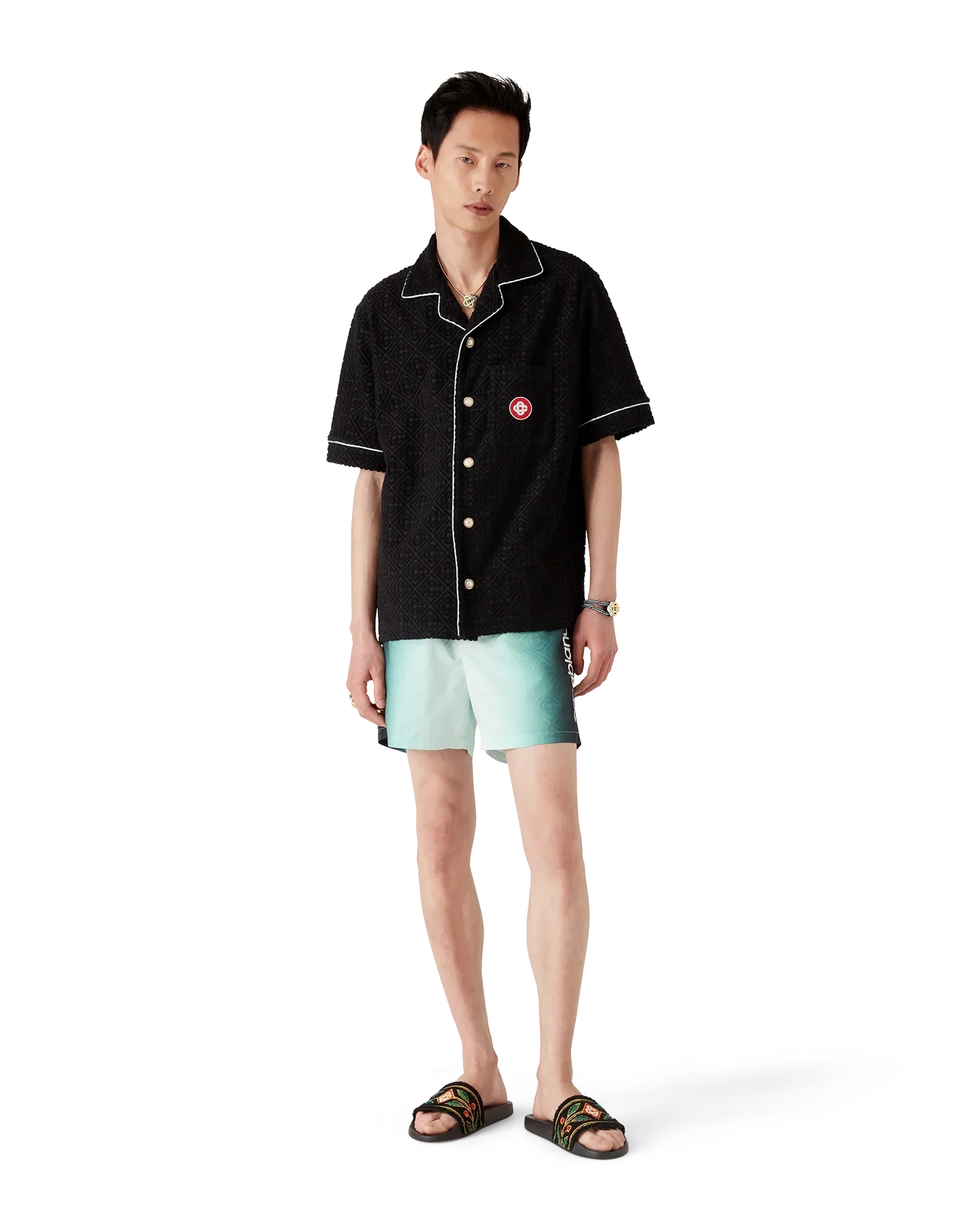 Gradient Monogram Jacquard Swim Shorts | Casablanca Paris | Image 2