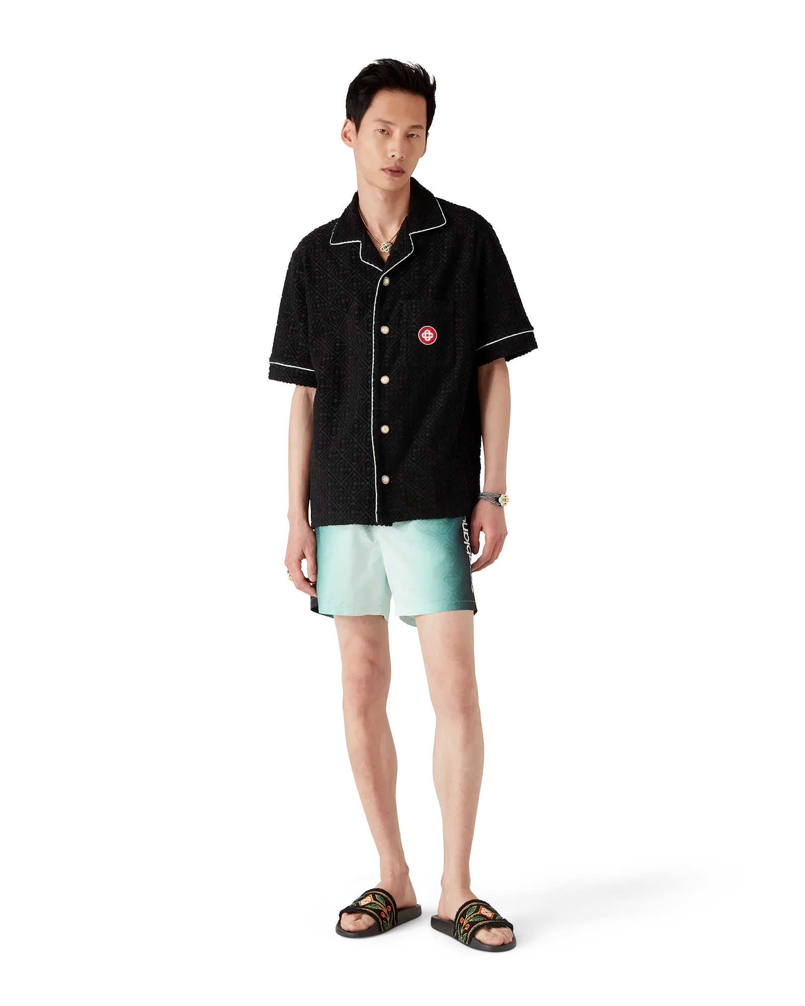 Gradient Monogram Jacquard Swim Shorts | Casablanca Paris | Image 2