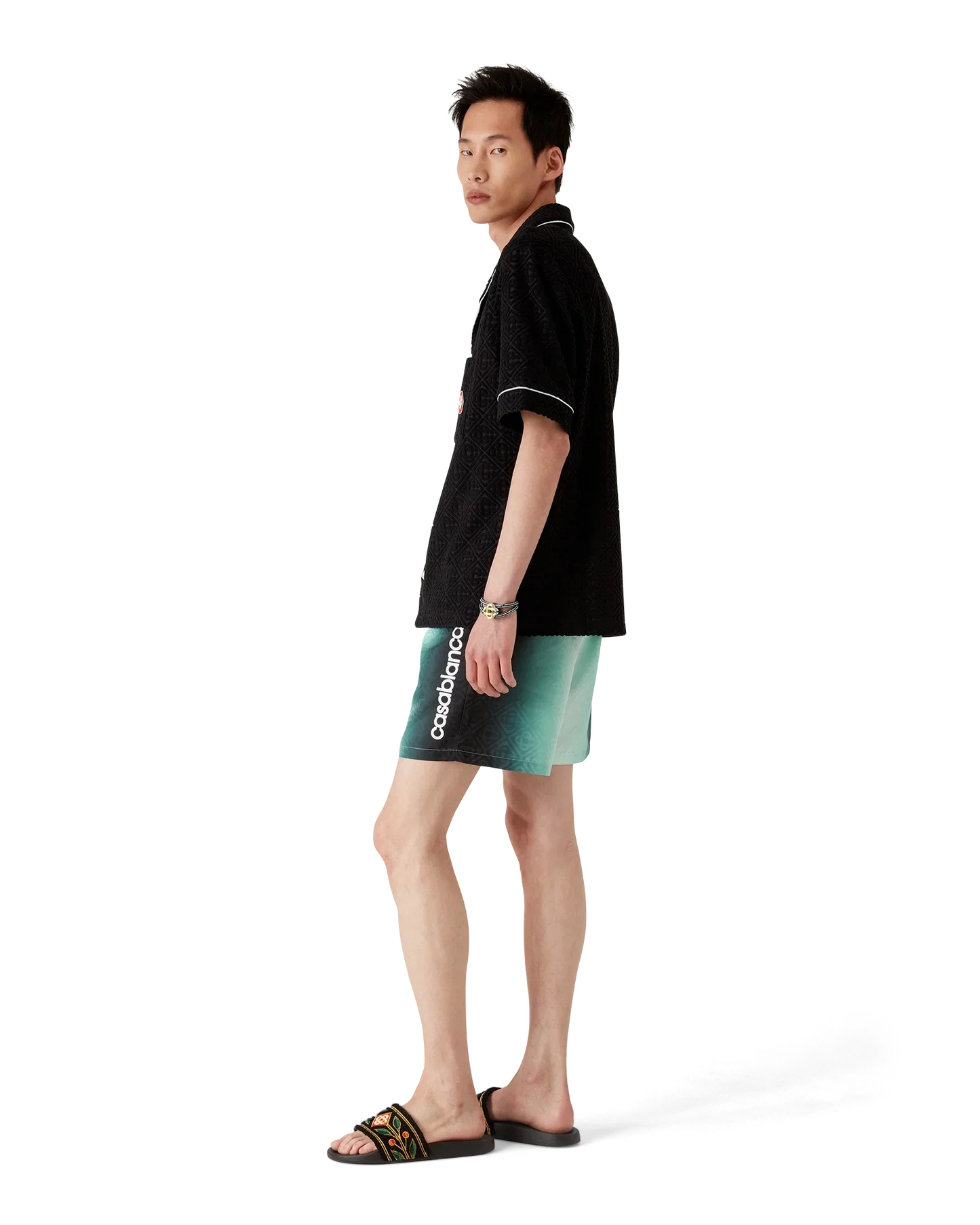 Gradient Monogram Jacquard Swim Shorts | Casablanca Paris | Image 3