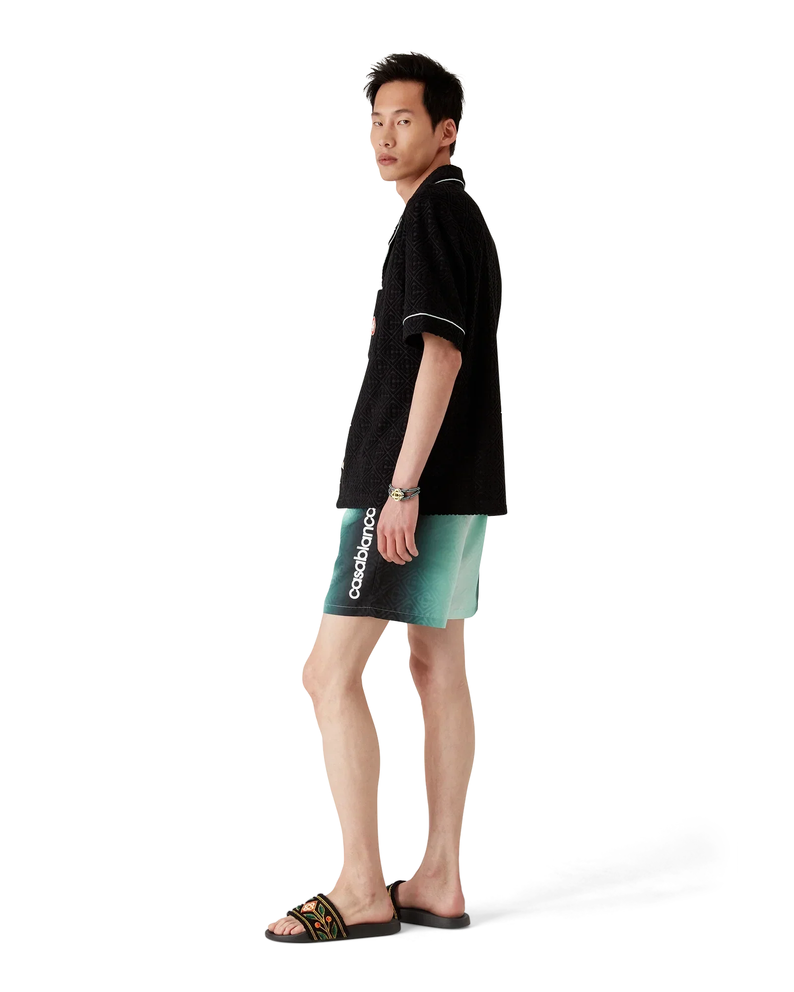 Gradient Monogram Jacquard Swim Shorts | Casablanca Paris | Image 3