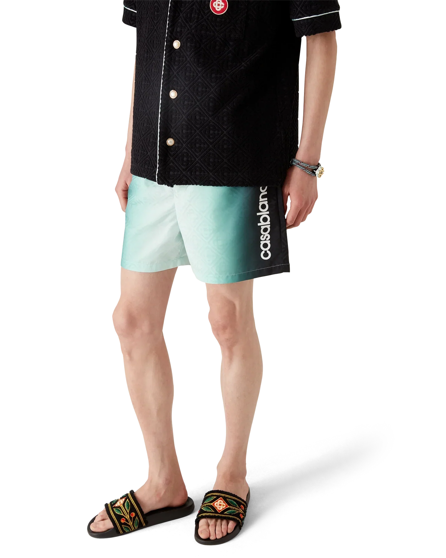 Gradient Monogram Jacquard Swim Shorts | Casablanca Paris | Image 4