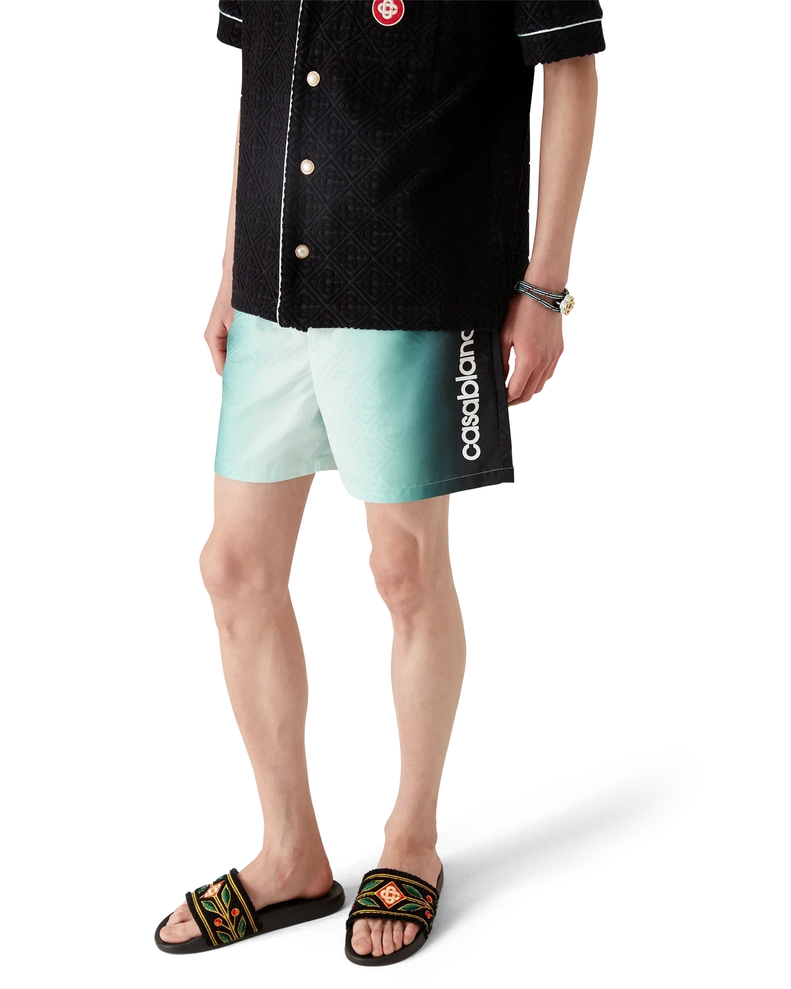 Gradient Monogram Jacquard Swim Shorts | Casablanca Paris | Image 4