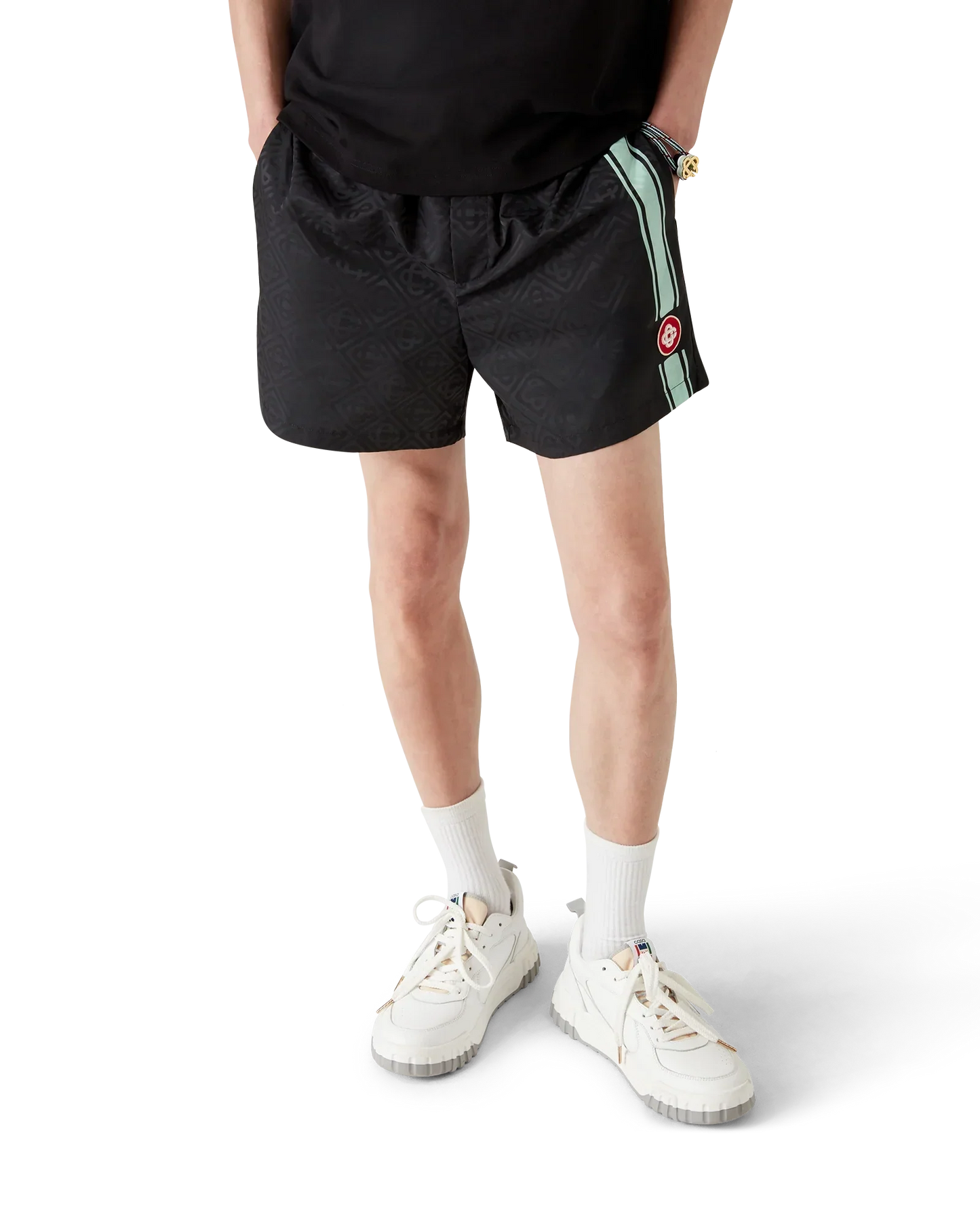 Monogram Jacquard Stripe Swim Shorts | Casablanca Paris | Image 4