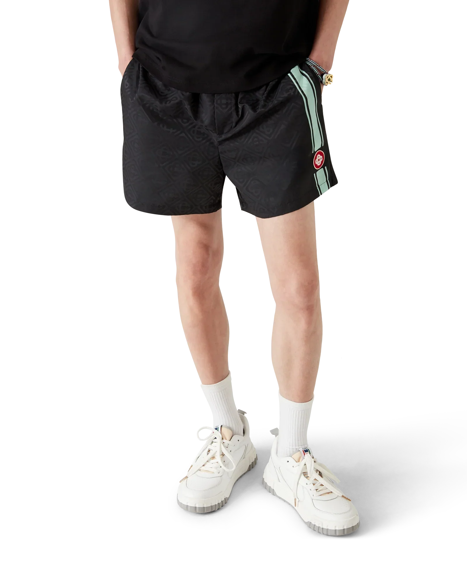 Monogram Jacquard Stripe Swim Shorts | Casablanca Paris | Image 4